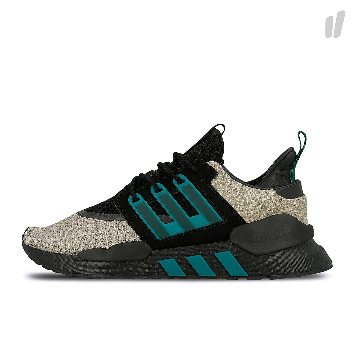 adidas Packer Shoes x adidas Consortium EQT 91-18 Core Black-Sub Green-Blanch Cargo Sneakers BB9482 | Overkill