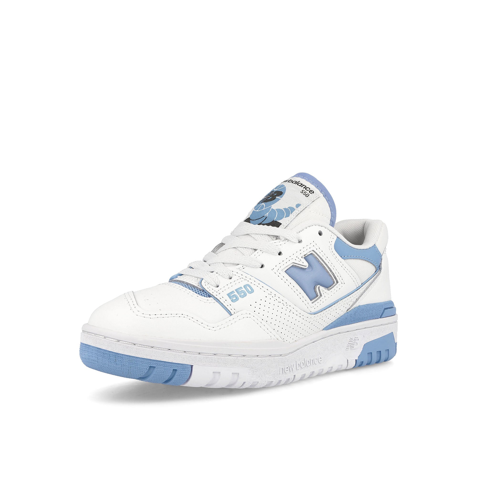 New Balance BBW550BC White-Blue Sneakers Close Up | Overkill