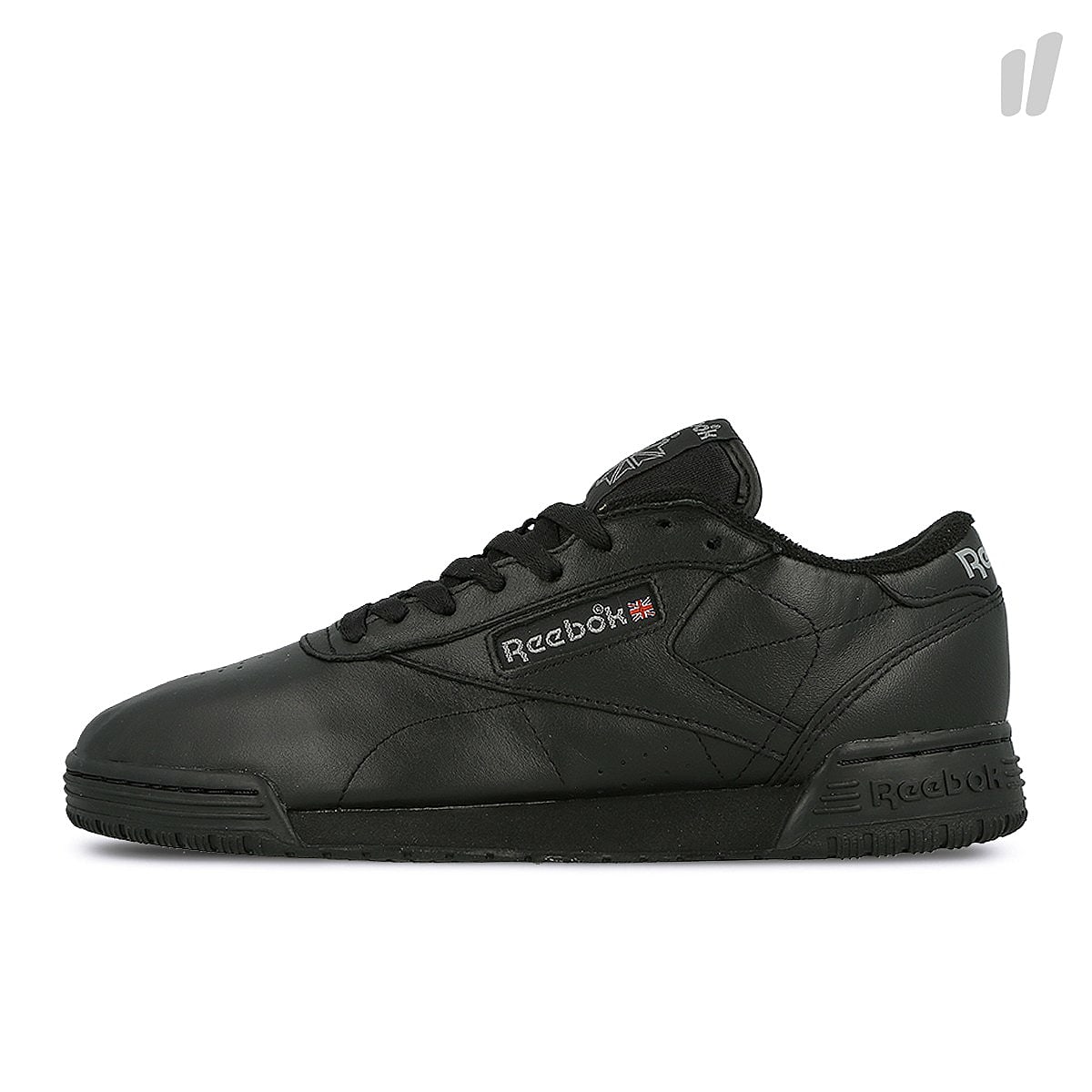 Reebok ex-o-fit lo clean vintage Black / Carbon / Classic Red Sneakers BD3381 | Overkill