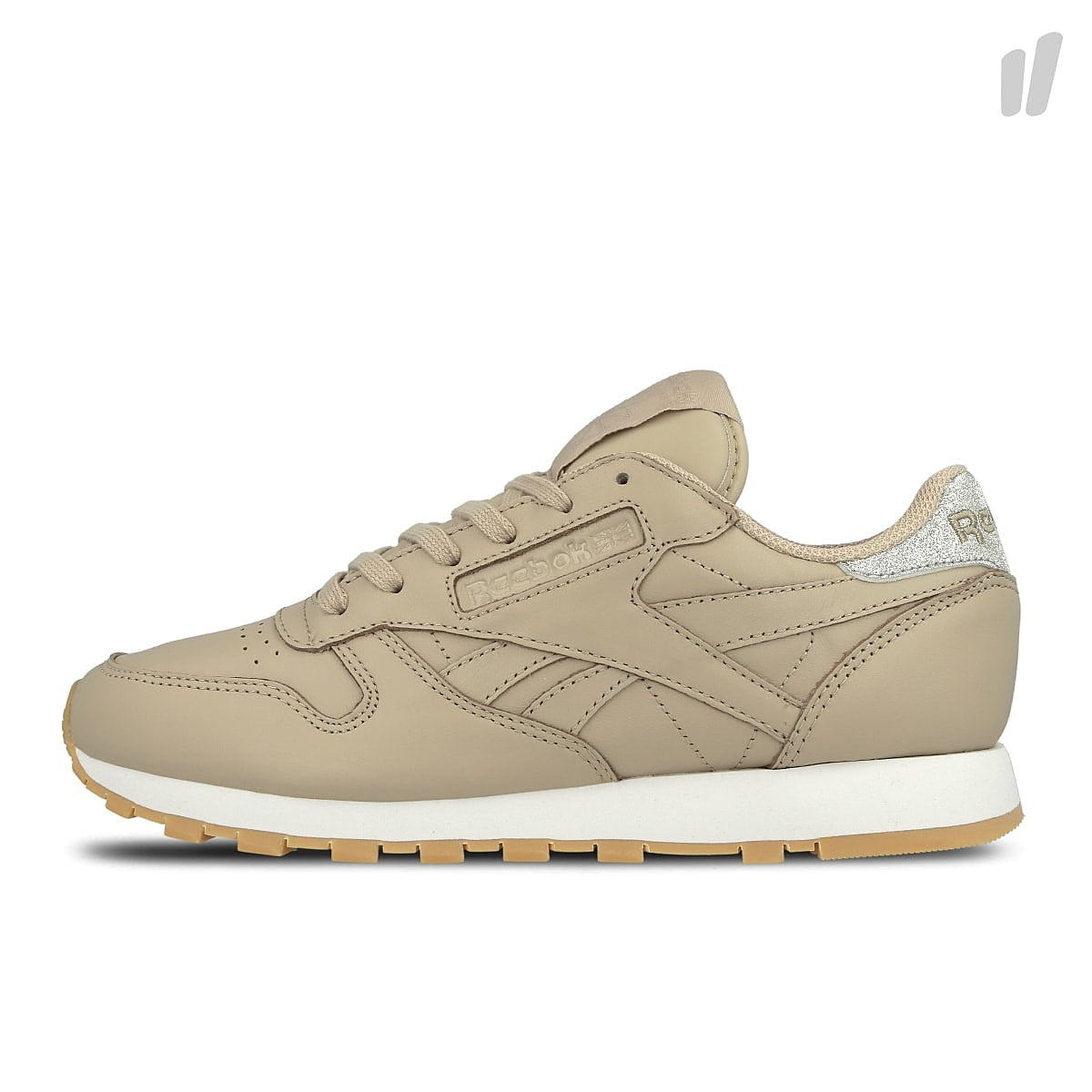 Reebok wmns classic leather metallic Oatmeal / Chalk / Gum Sneakers | Overkill