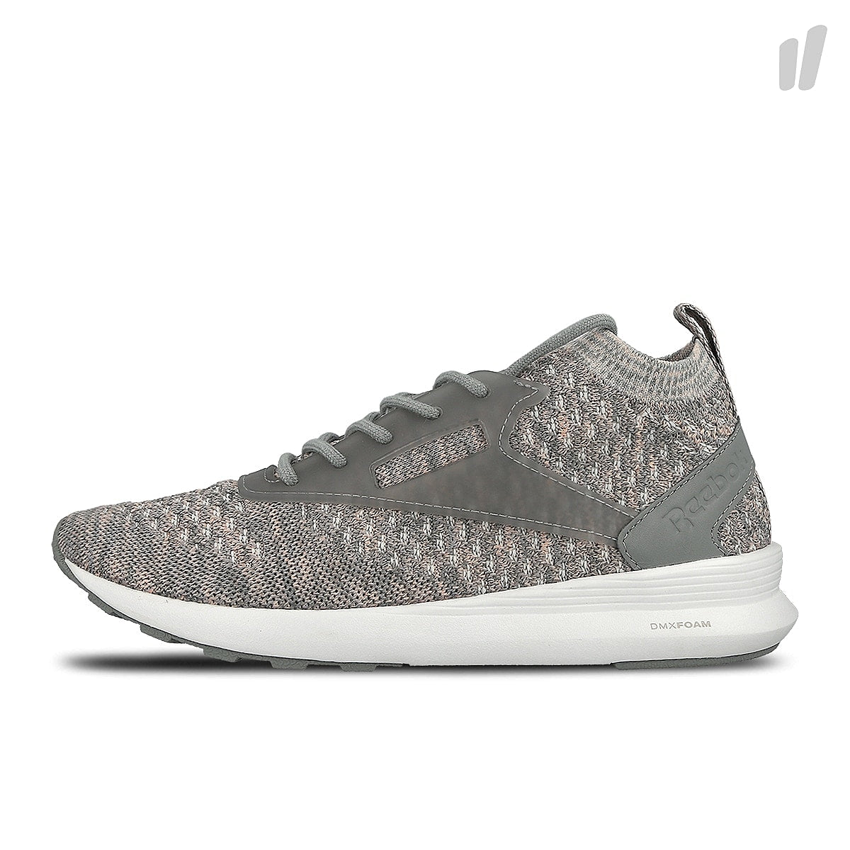 Reebok wmns zoku runner ultraknit heathered Flat Grey / Medium Grey / Grey / Pink Sneakers BD5489 | Overkill