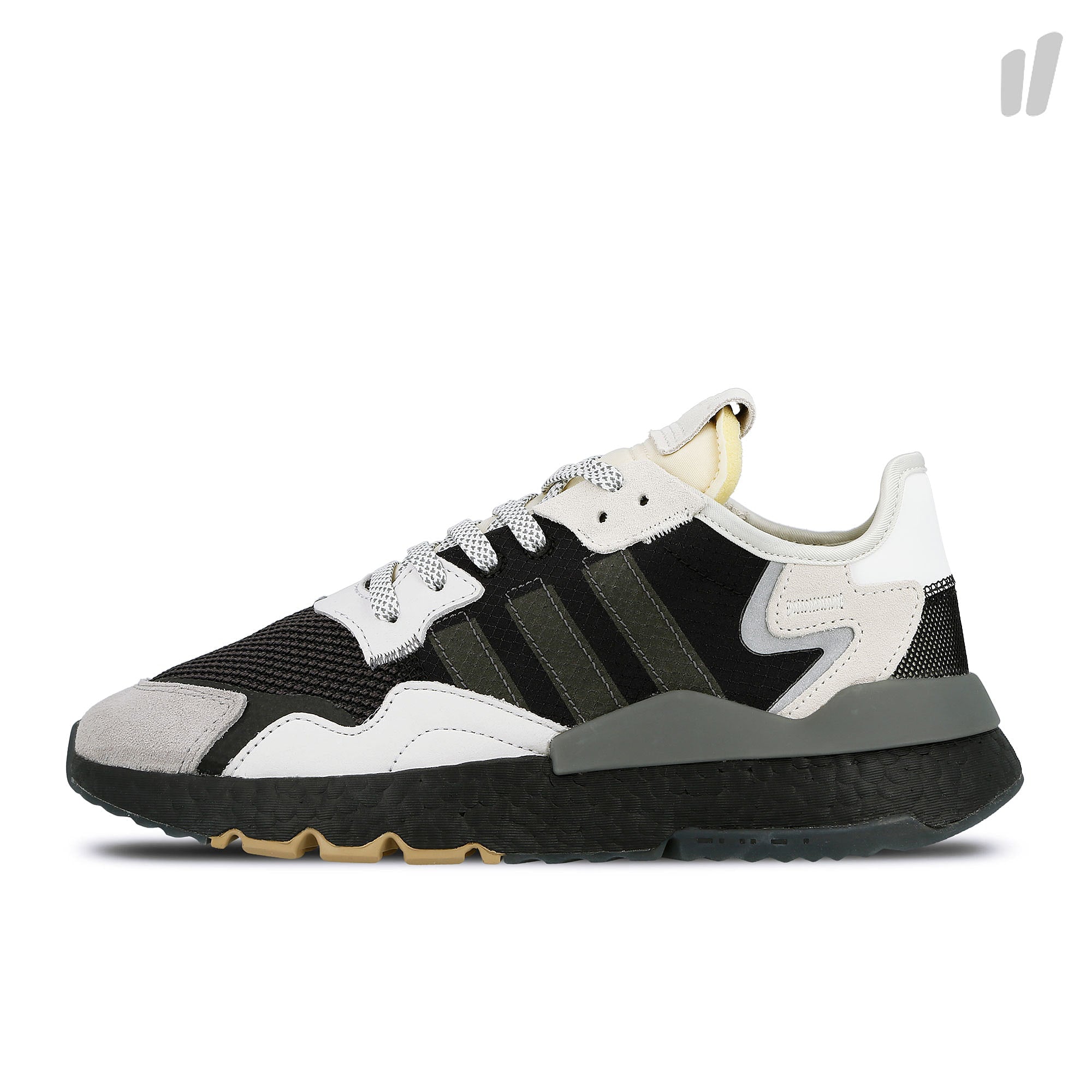 adidas nite jogger Core Black-Carbon-Footwear White Low Top Sneakers BD7933 | Overkill