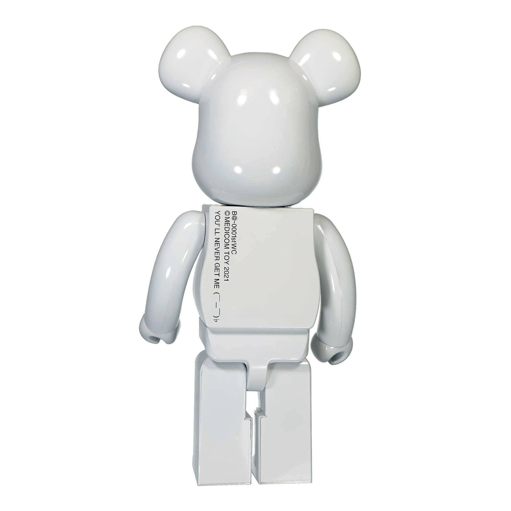 Medicom Be@rbrick 1st Model White Chrome 1000% White Collectibles & Toys Material | Overkill