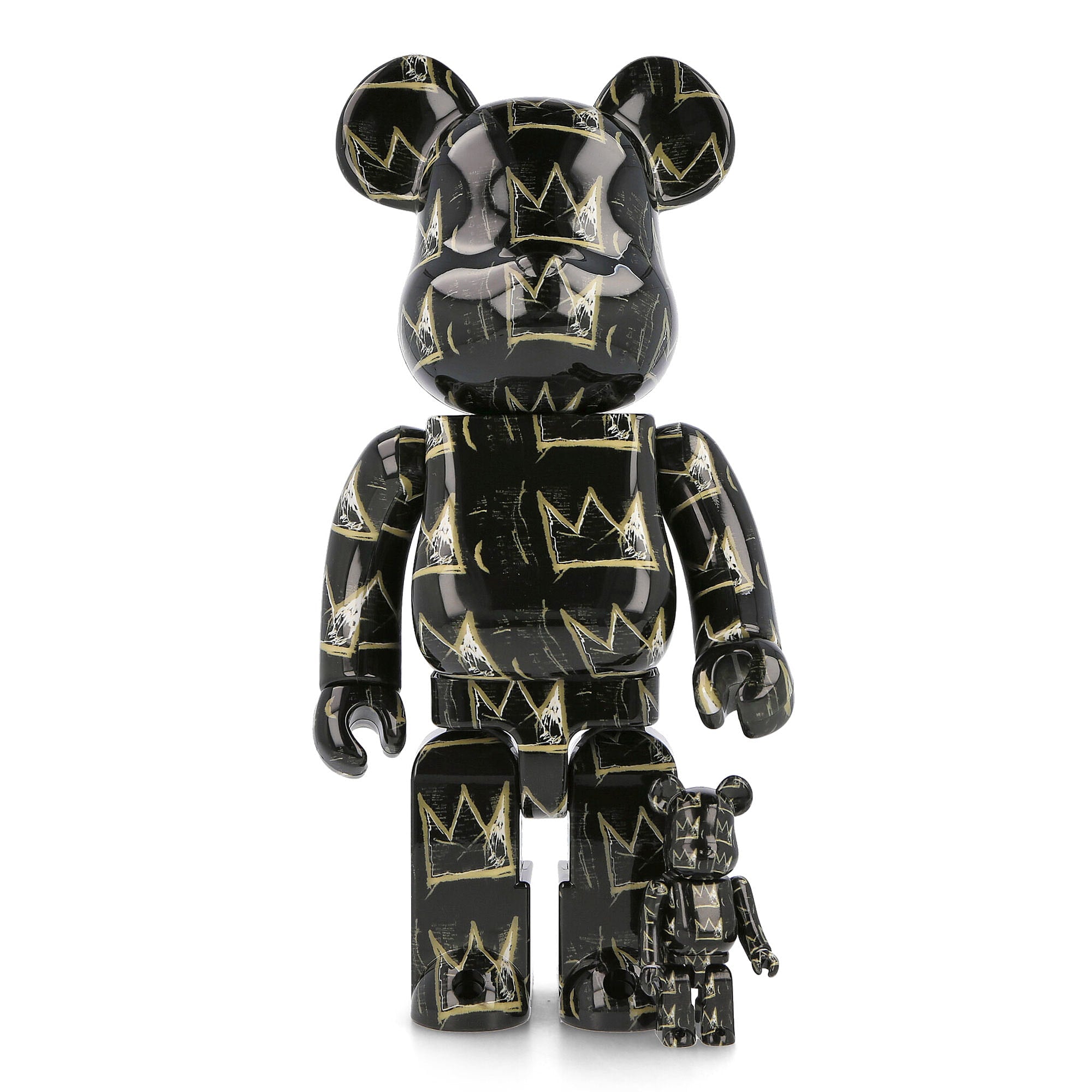 Medicom Be@rbrick Jean Michel Basquiat #8 400% + 100% Black Collectibles & Toys MDCJMB8400 | Overkill