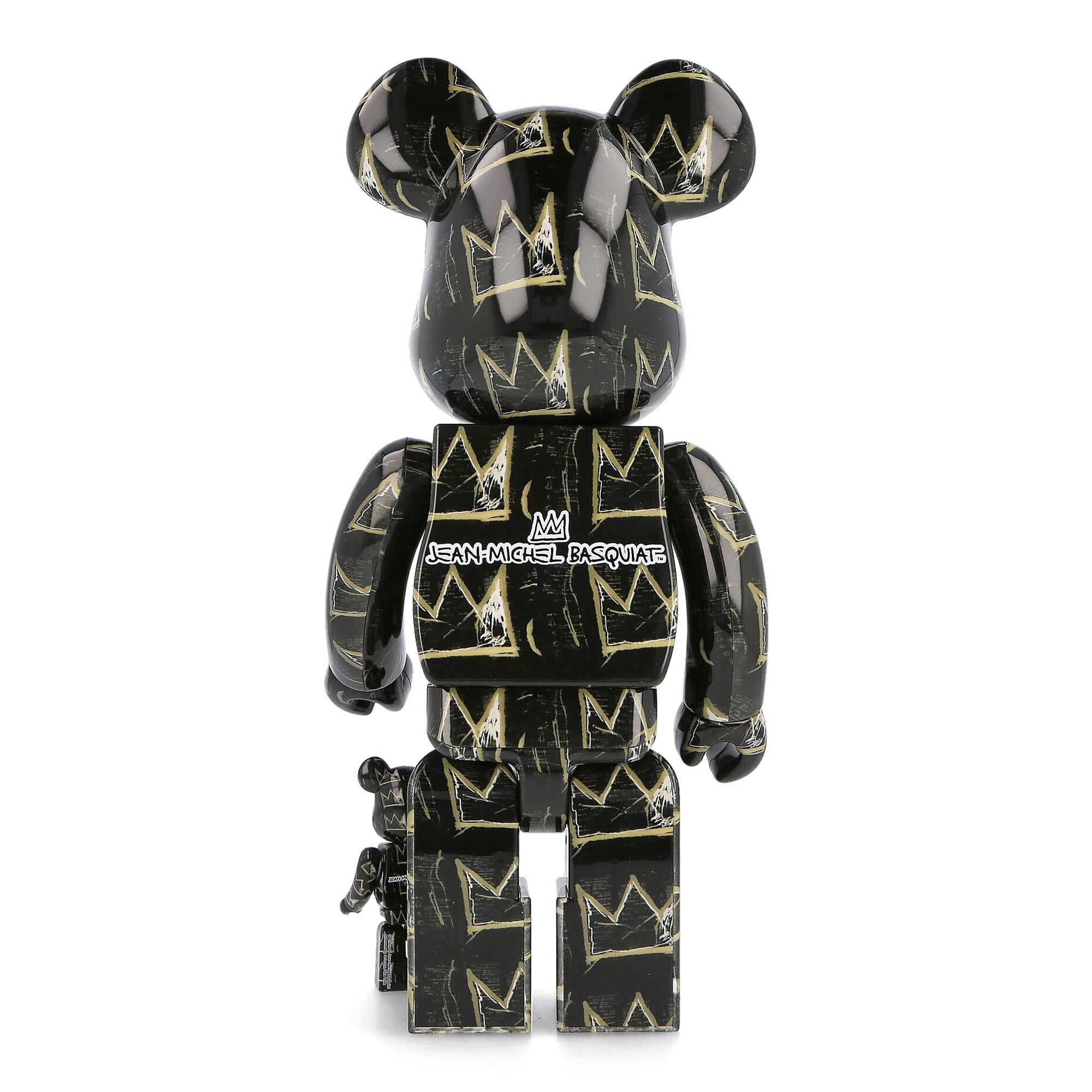 Medicom Be@rbrick Jean Michel Basquiat #8 400% + 100% Black Collectibles & Toys Material | Overkill