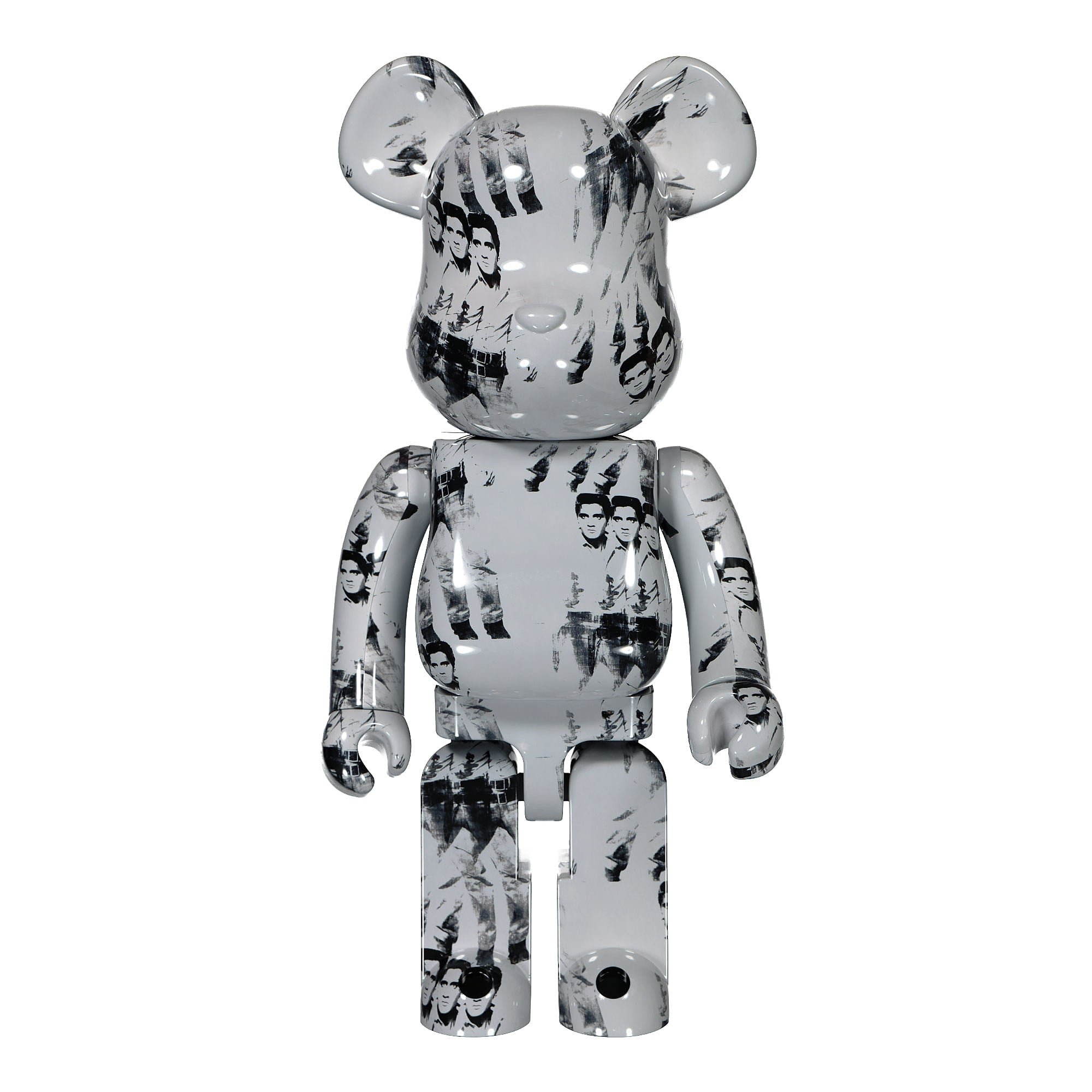 Medicom Be@rbrick Andy Warhols Elvis Presley 1000% Grey Collectibles & Toys MDCBBAQEP1000 | Overkill