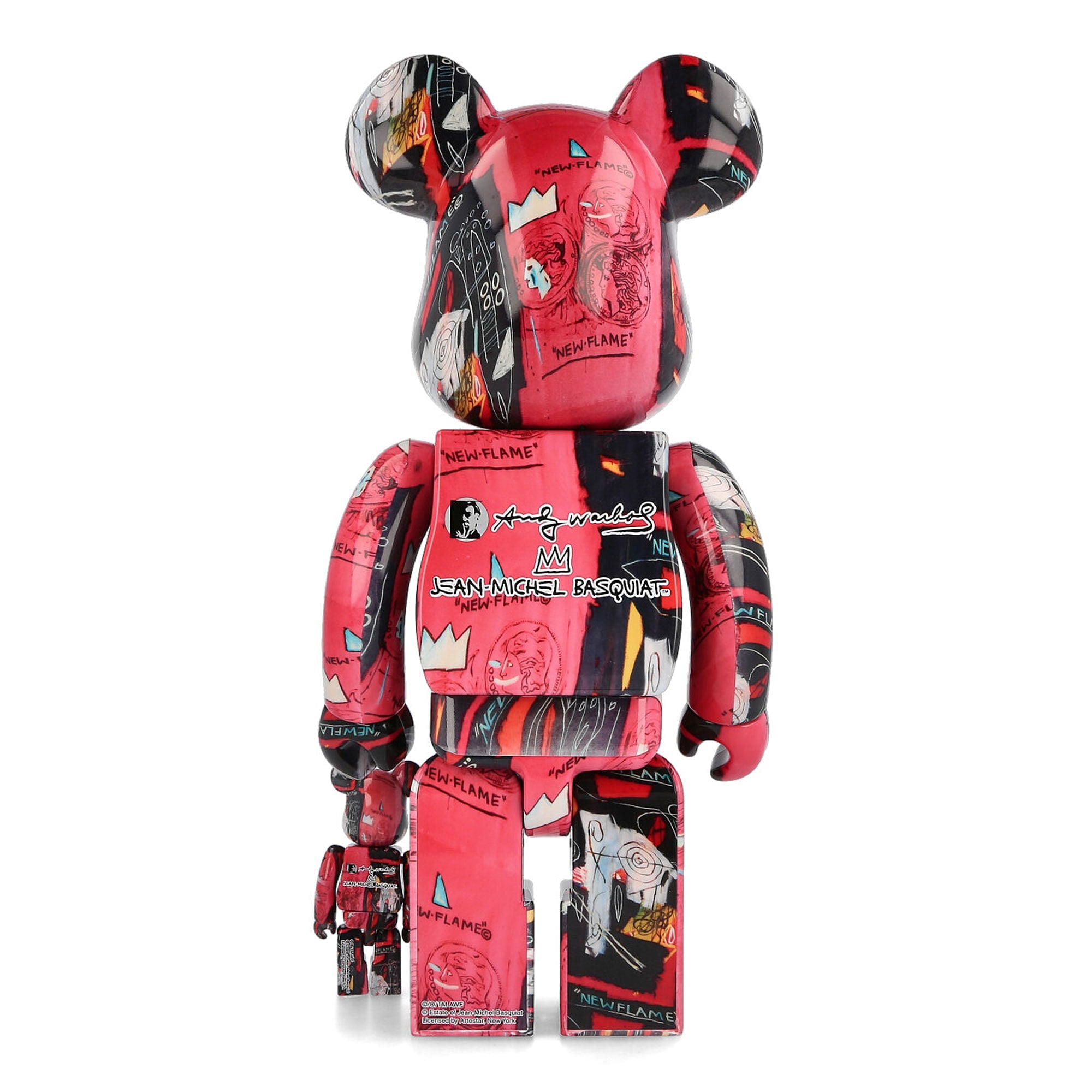 Medicom Be@rbrick Jean Michel Basquiat #1 400% + 100% Multicolor Collectibles & Toys Material | Overkill