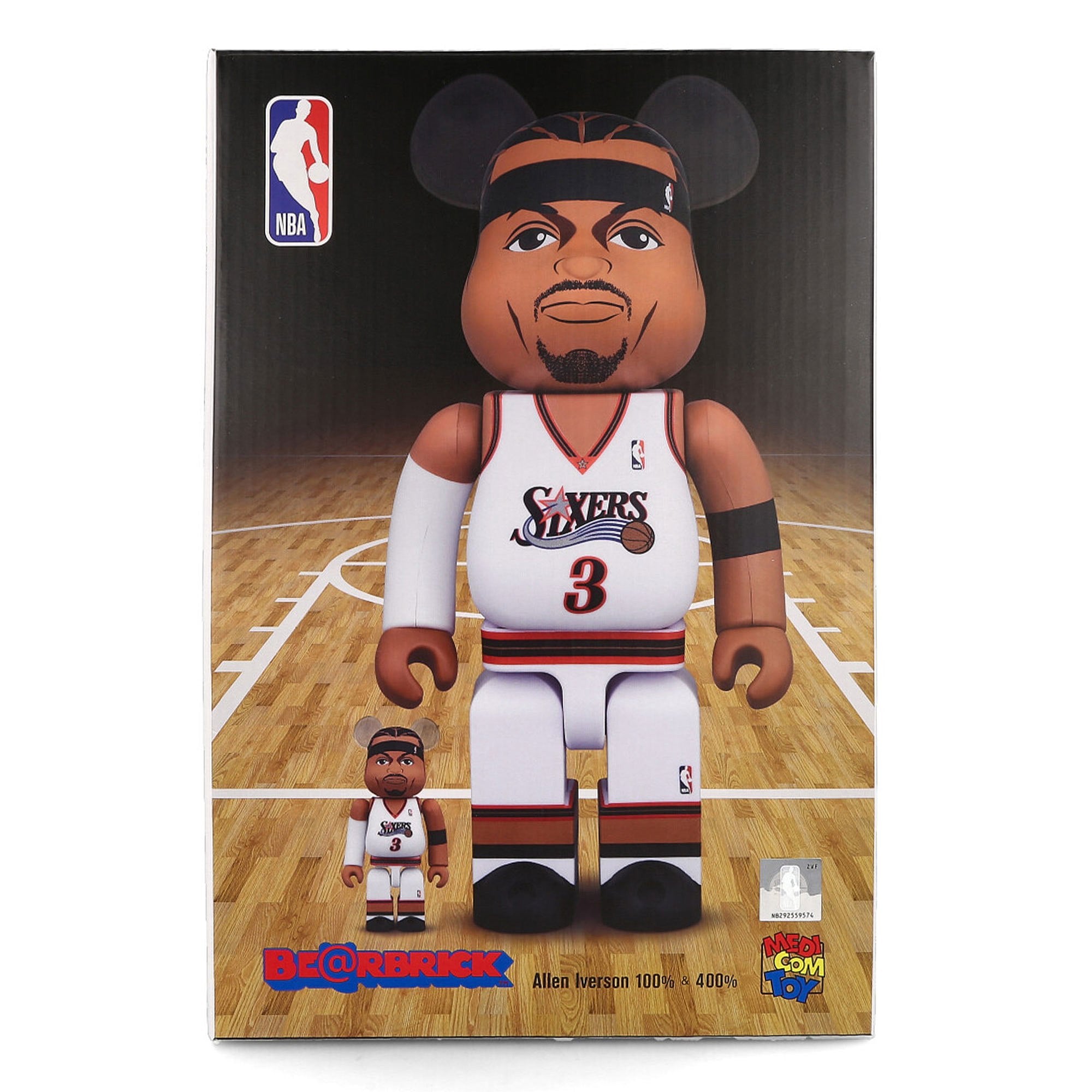 Medicom Be@rbrick Allen Iverson 400% + 100% Multicolor Collectibles & Toys Detail view 1 | Overkill