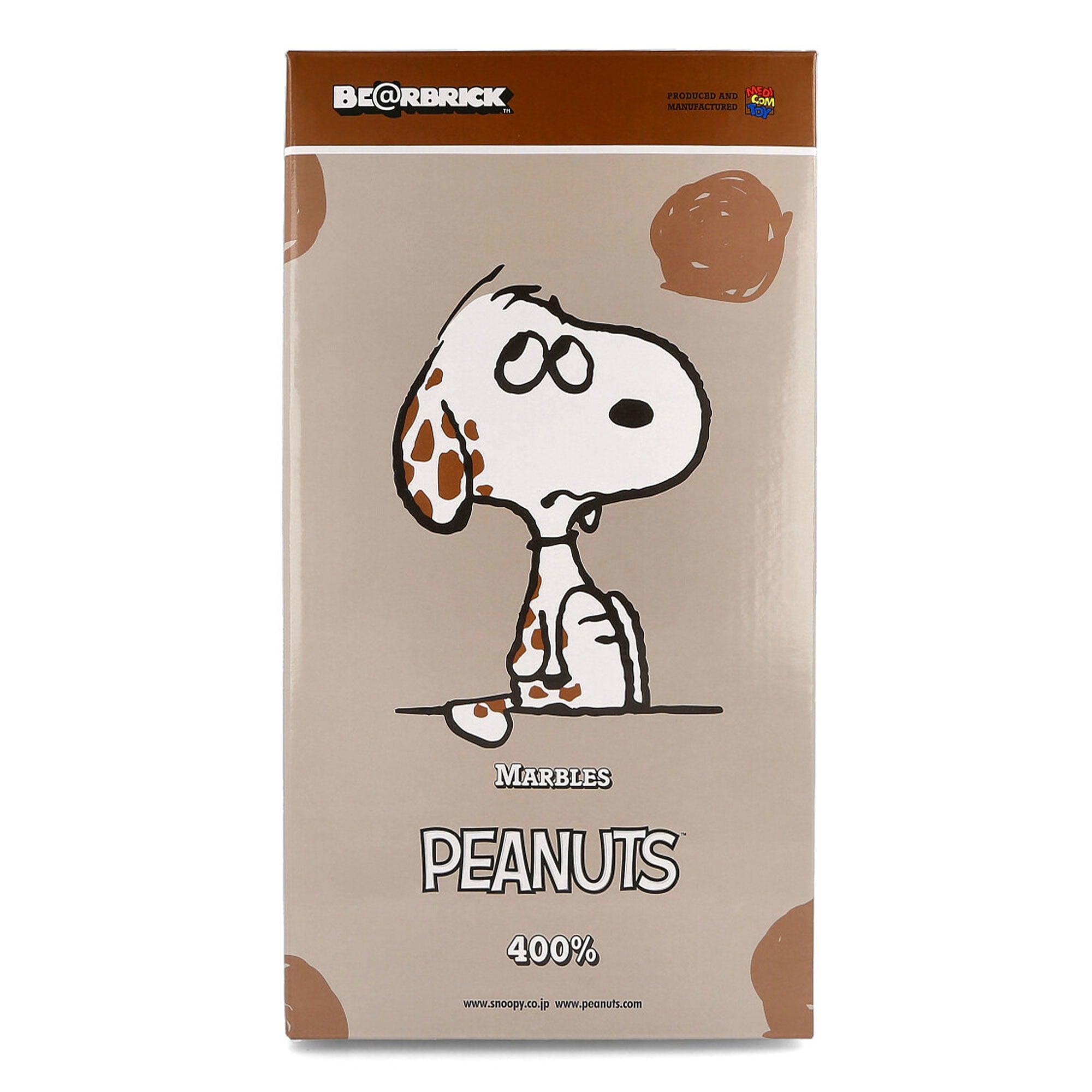 Medicom Be@arbrick Marbles Peanuts 400% White Collectibles & Toys Detailfoto | Overkill