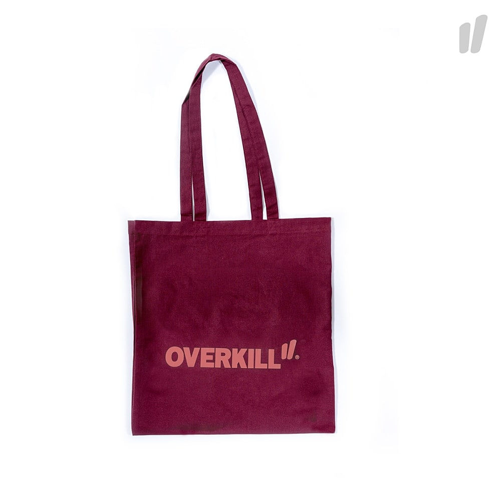 Overkill Tote Bag Burgundy Tote Bags & Shoppers Material | Overkill