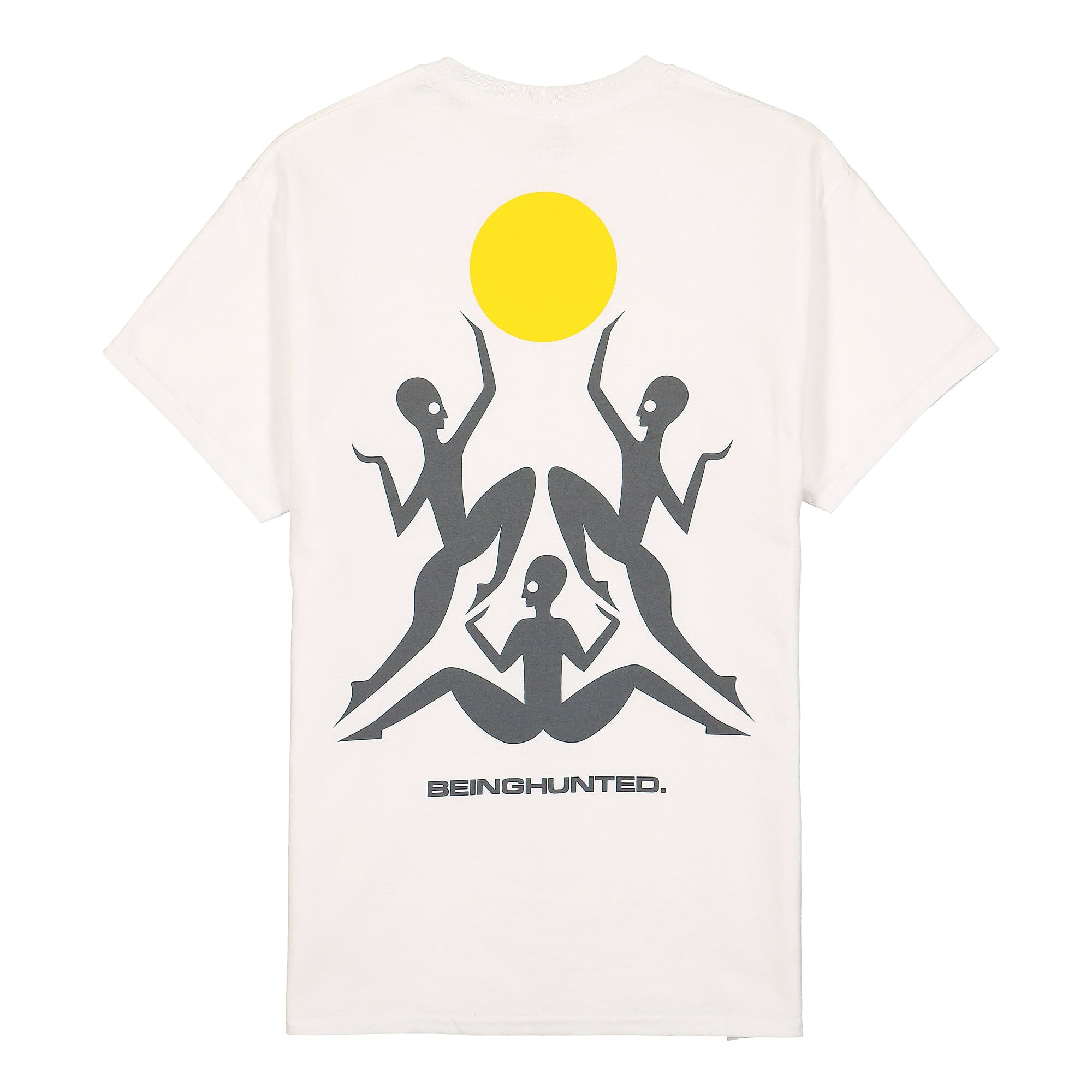 Beinghunted Sun T-Shirt White T-Shirts Close-up | Overkill