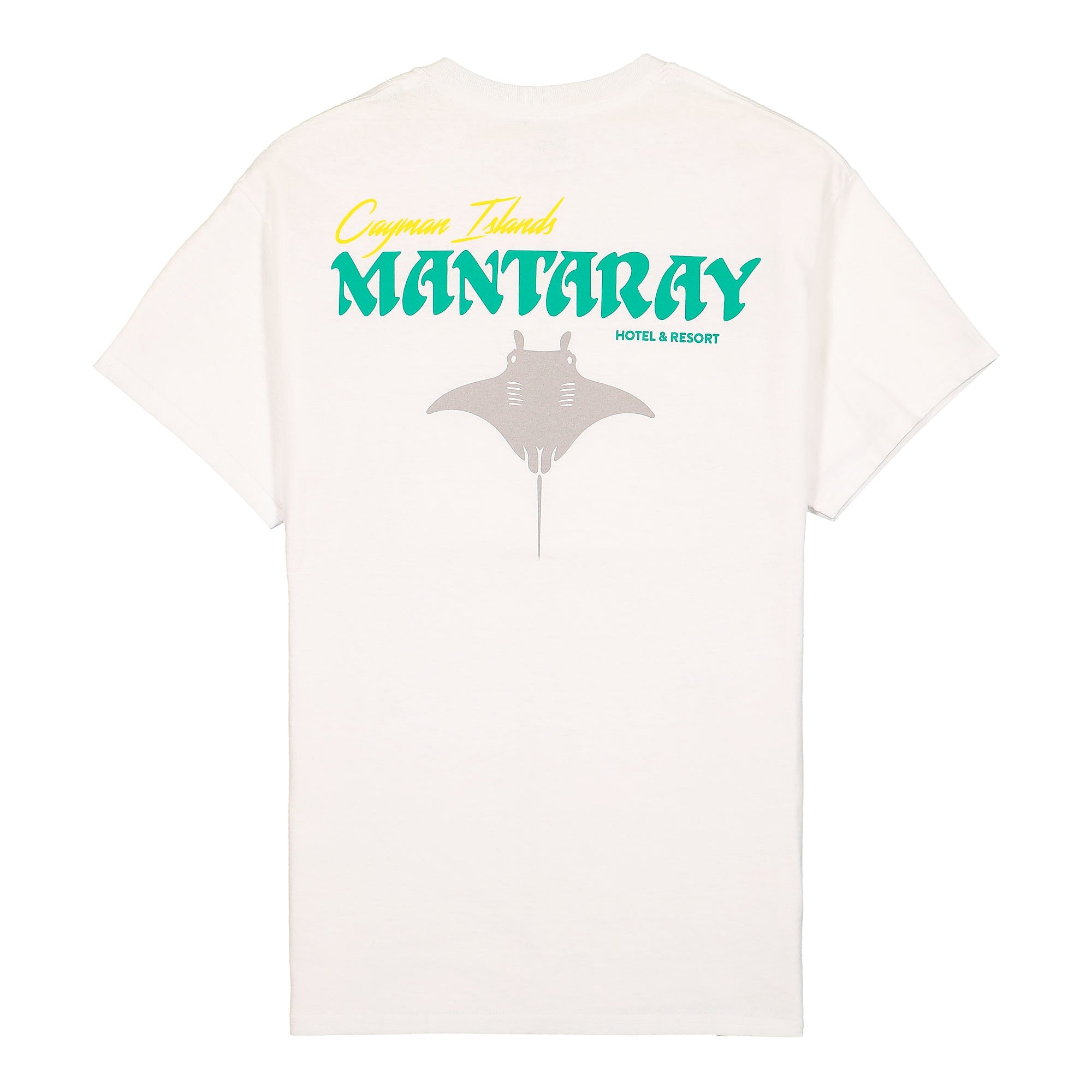 Beinghunted Cayman Souvenir Senator T-Shirt White T-Shirts Close-up | Overkill