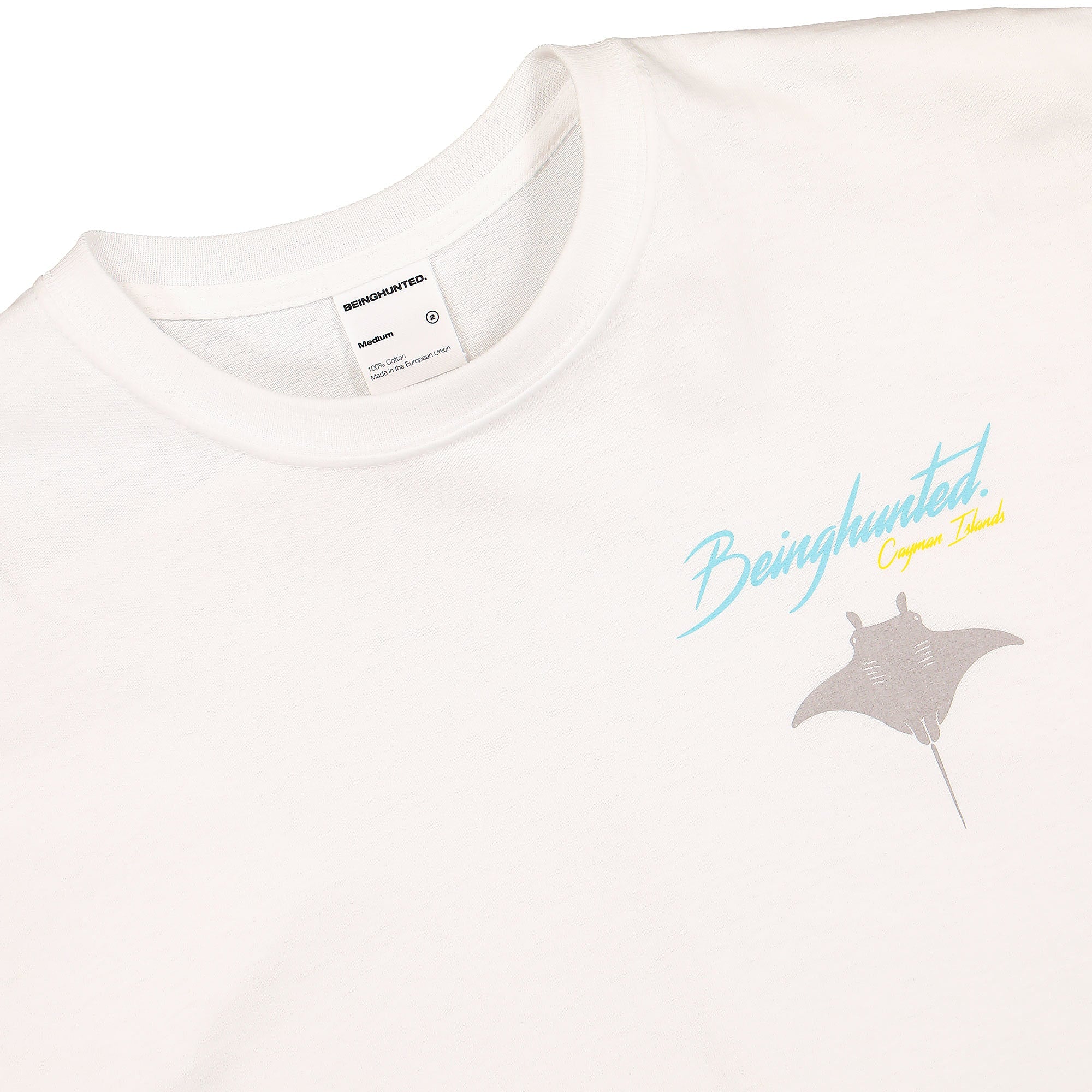 Beinghunted Cayman Souvenir Club T-Shirt White T-Shirts Material | Overkill