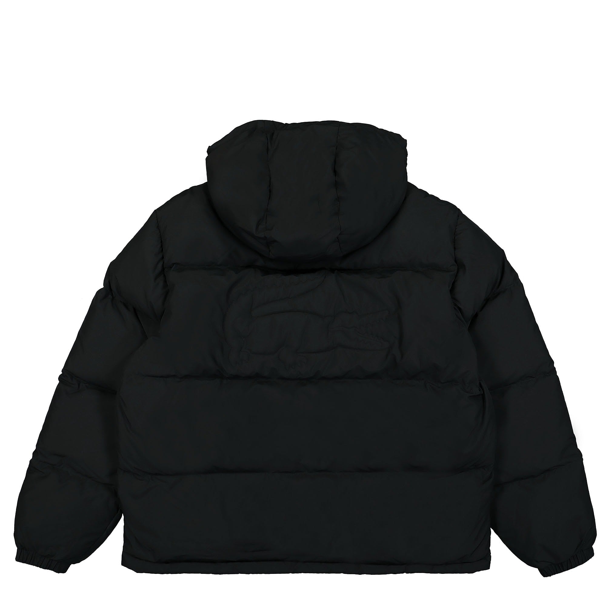 Lacoste Padded Hooded Jacket Black Puffer Jackets Material | Overkill