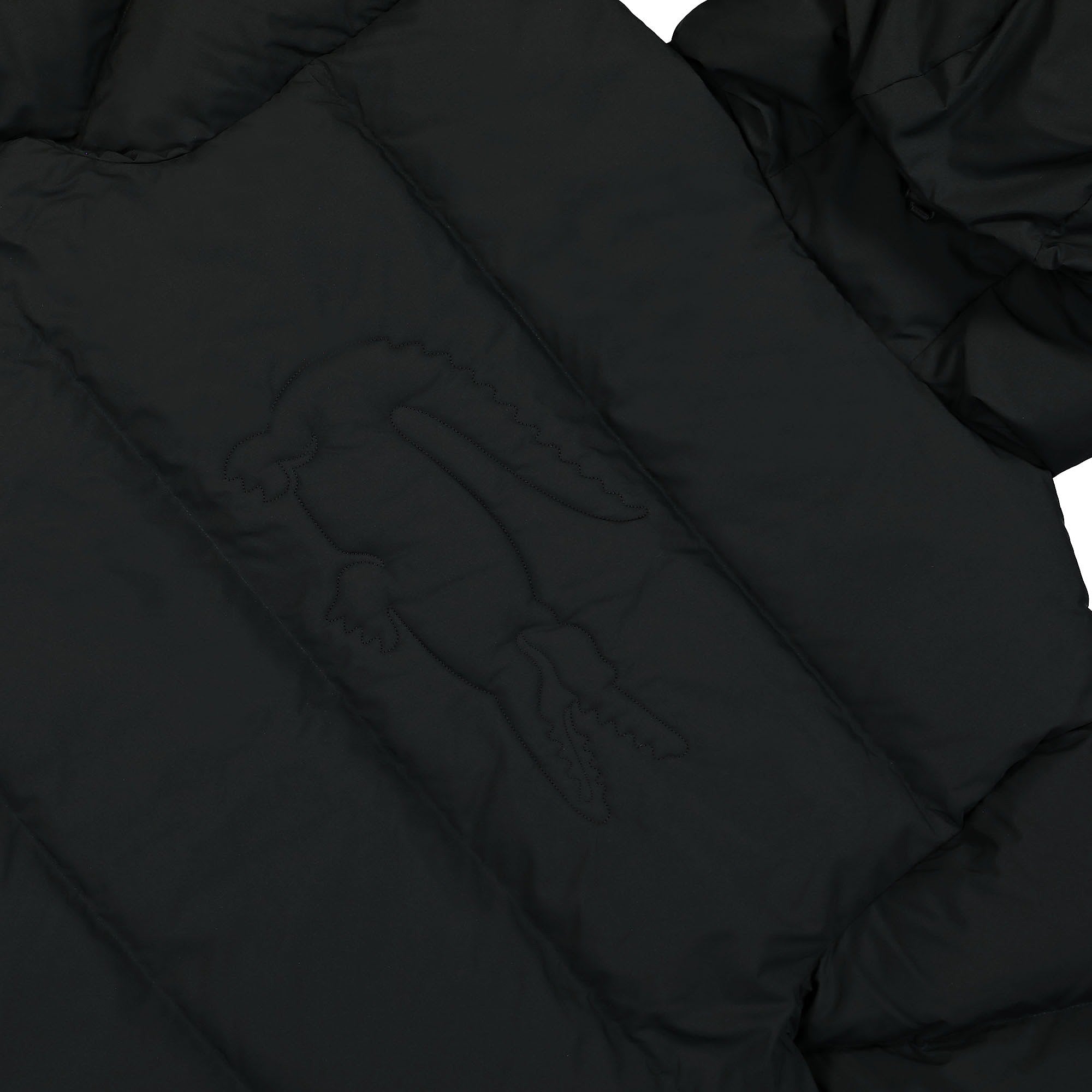 Lacoste Padded Hooded Jacket Black Puffer Jackets Detail view 1 | Overkill