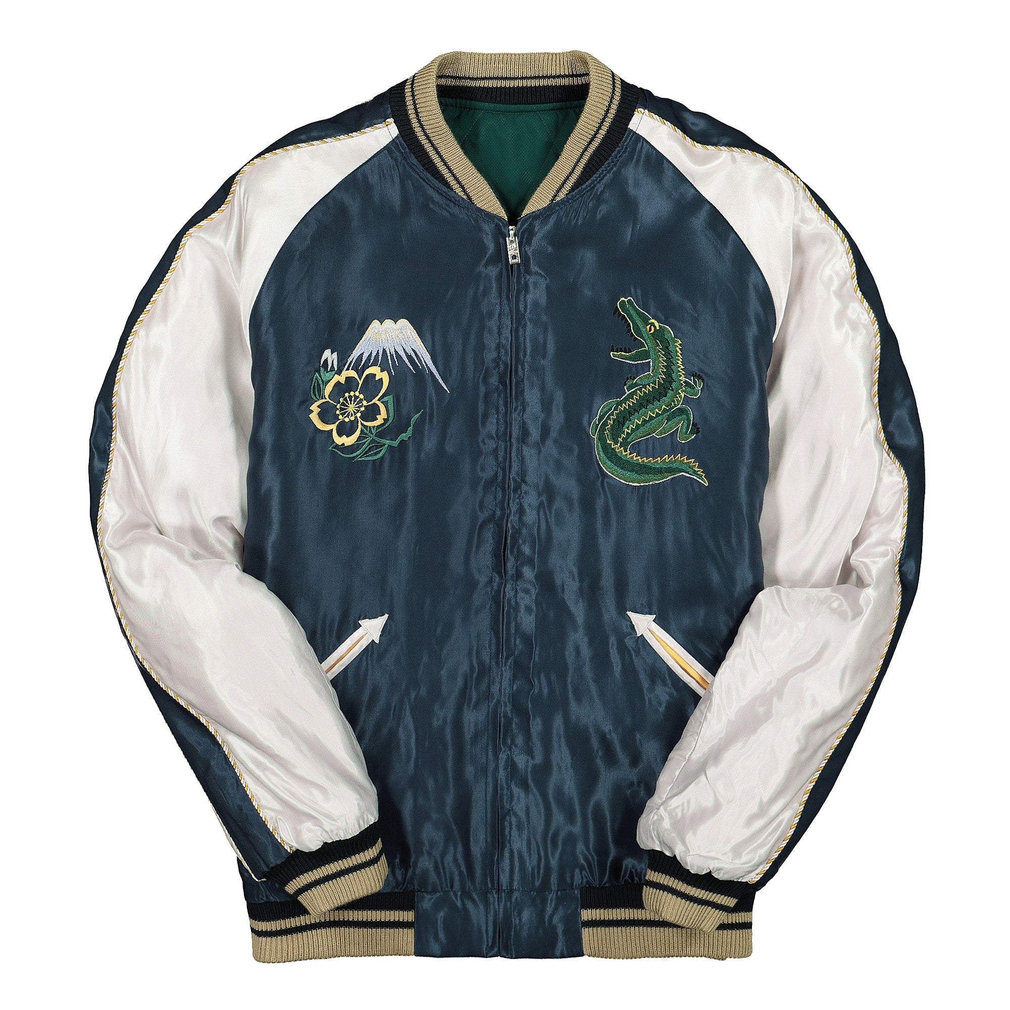 Lacoste Tailor Toyo x Lacoste Reversible Bomber Marine Sombre / Nimbus Bomber & Varsity Jackets BH9802-00-ZB0 | Overkill