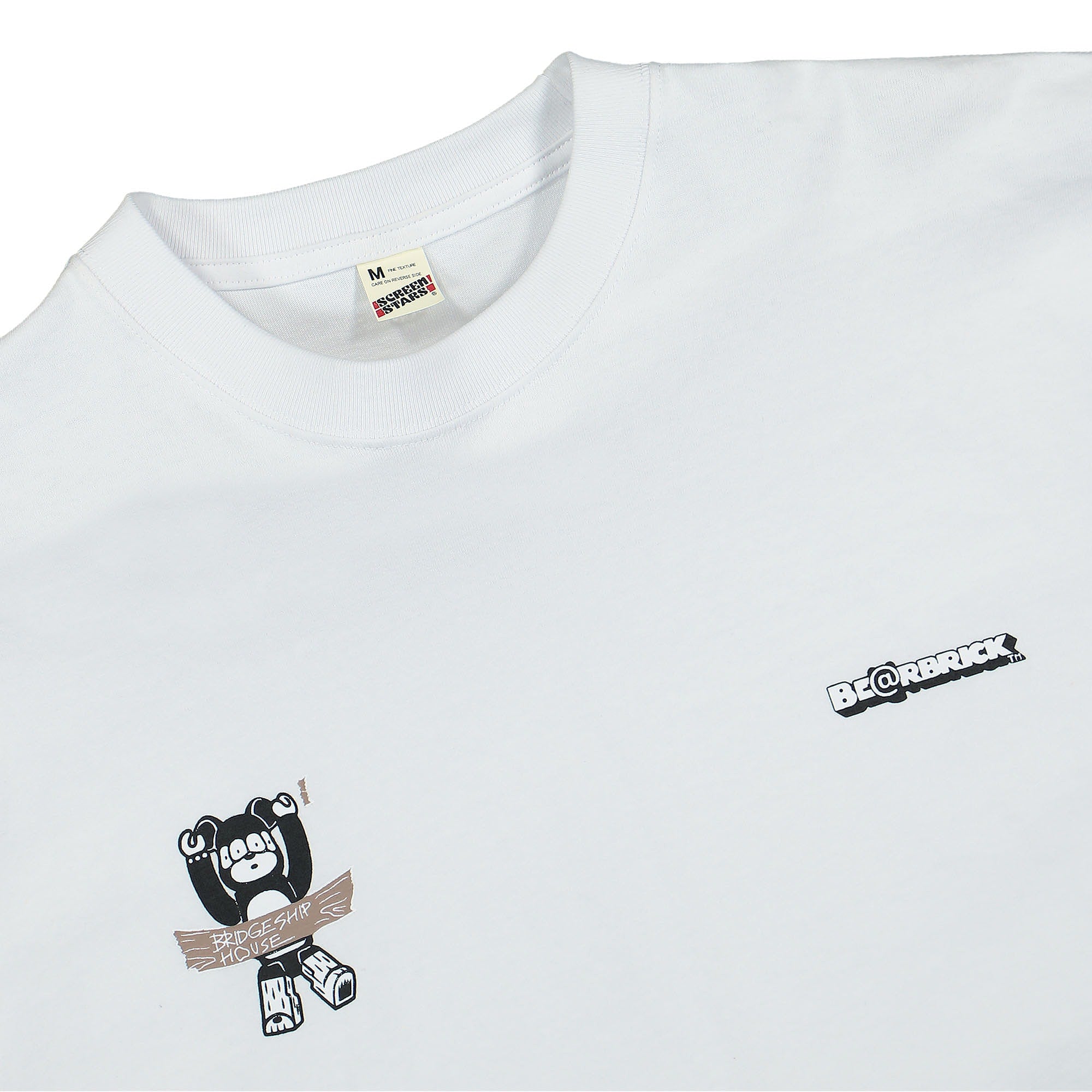 Medicom Be@rbrick Short Sleeve Tee White T-Shirts Close-up | Overkill