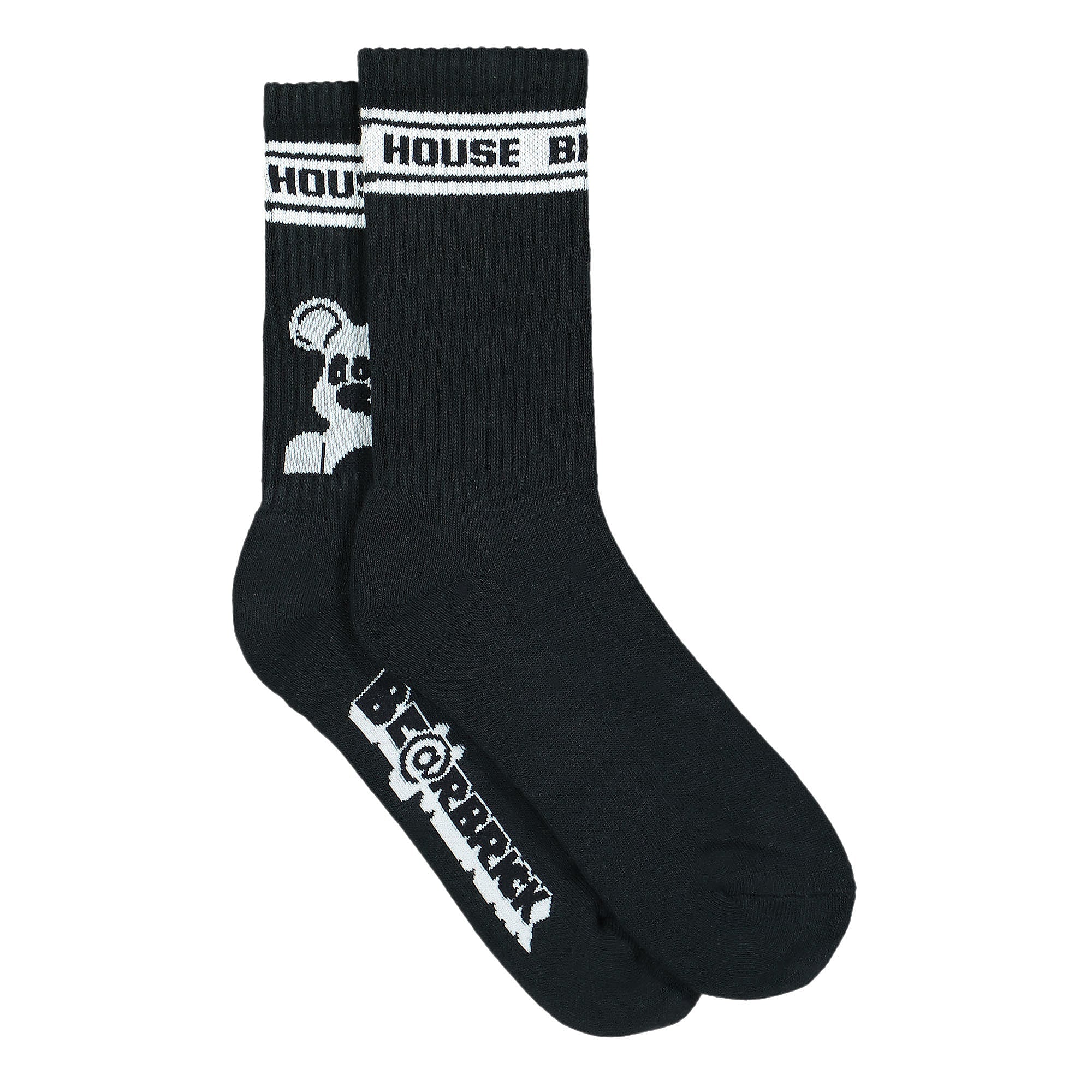 Medicom Bridge Ship House x Medicom Be@rbrick Socks Black Socks Material | Overkill
