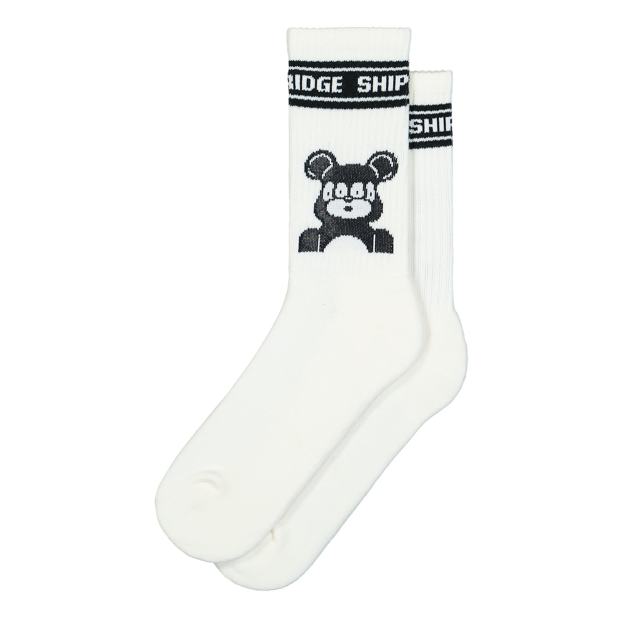 Medicom Bridge Ship House x Medicom Be@rbrick Socks White Socks BHR-71050-C | Overkill