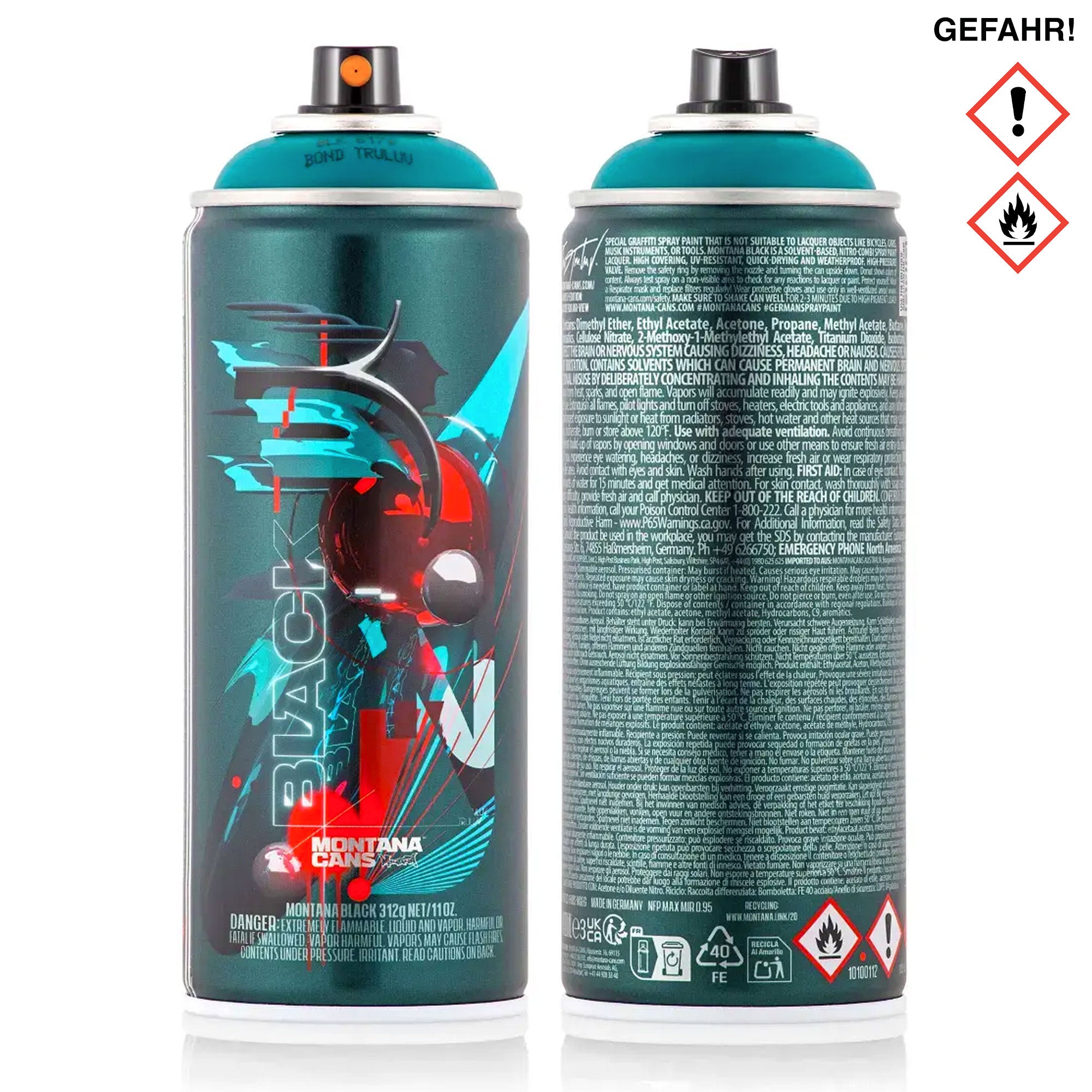 Montana Black NC 400 ml Ltd. Artist Edition #29 Bond Truluv BLK 6170 Neptune Spraycan BLK-AE-29 | Overkill