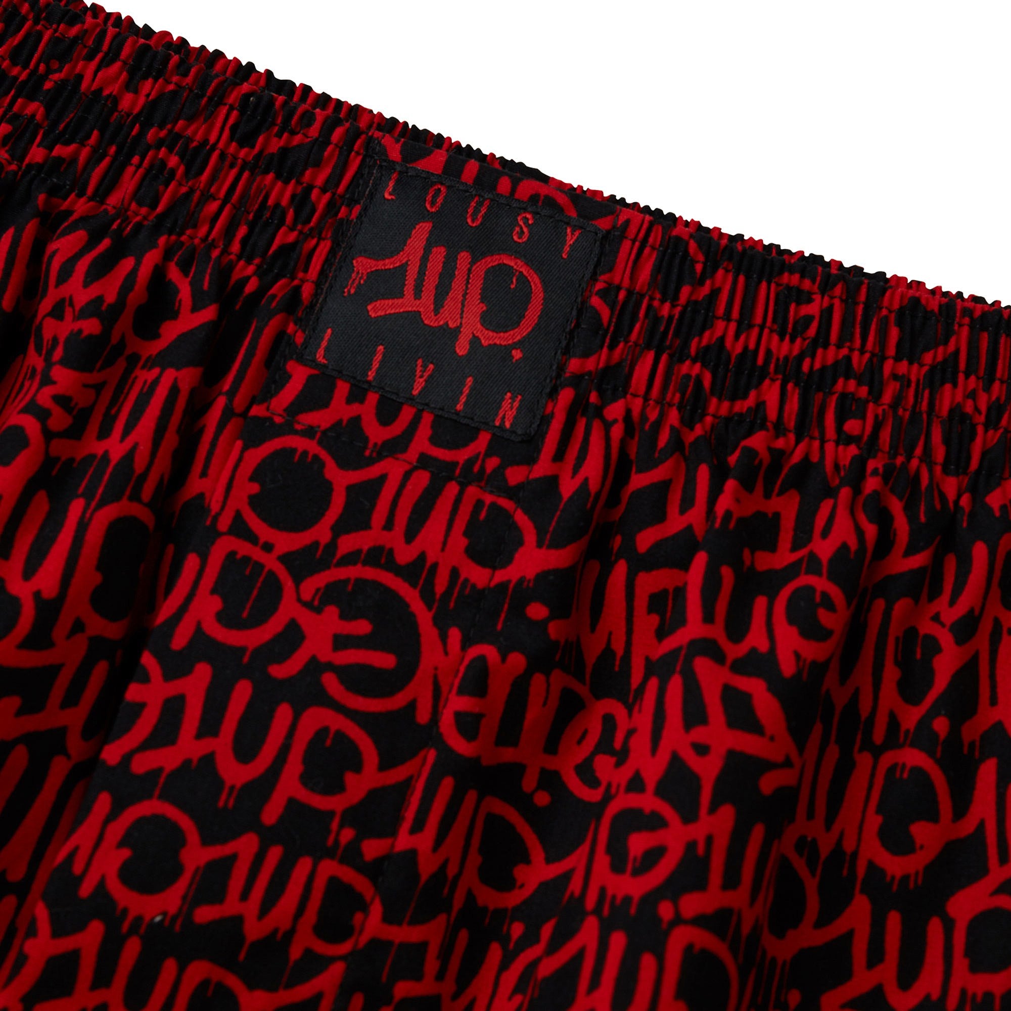 1UP x Lousy Livin Boxershorts OneUp 3.0 Black Shorts Material | Overkill