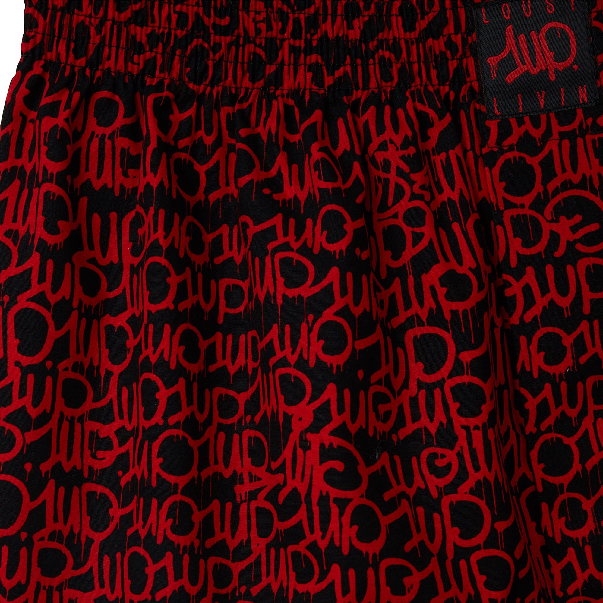 1UP x Lousy Livin Boxershorts OneUp 3.0 Black Shorts Close-up | Overkill