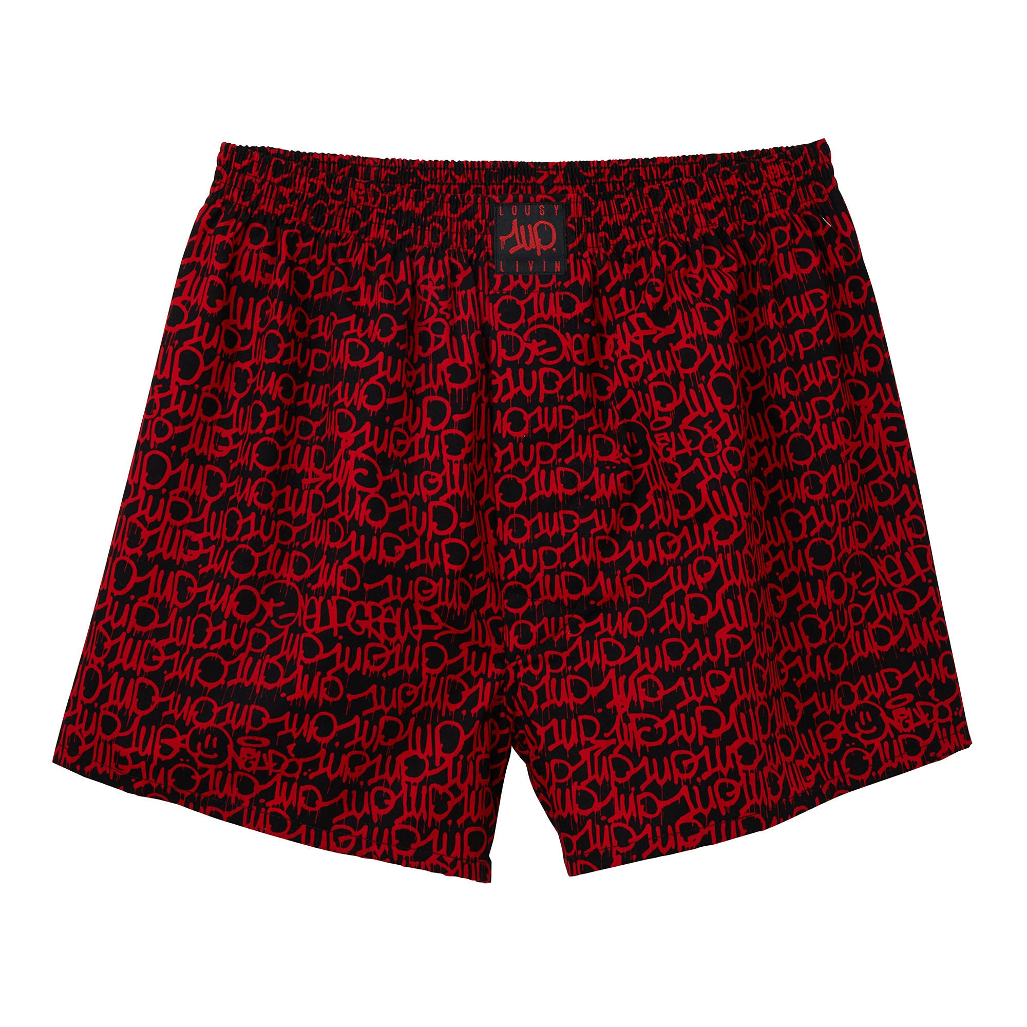 1UP x Lousy Livin Boxershorts OneUp 3.0 Black Shorts | Overkill