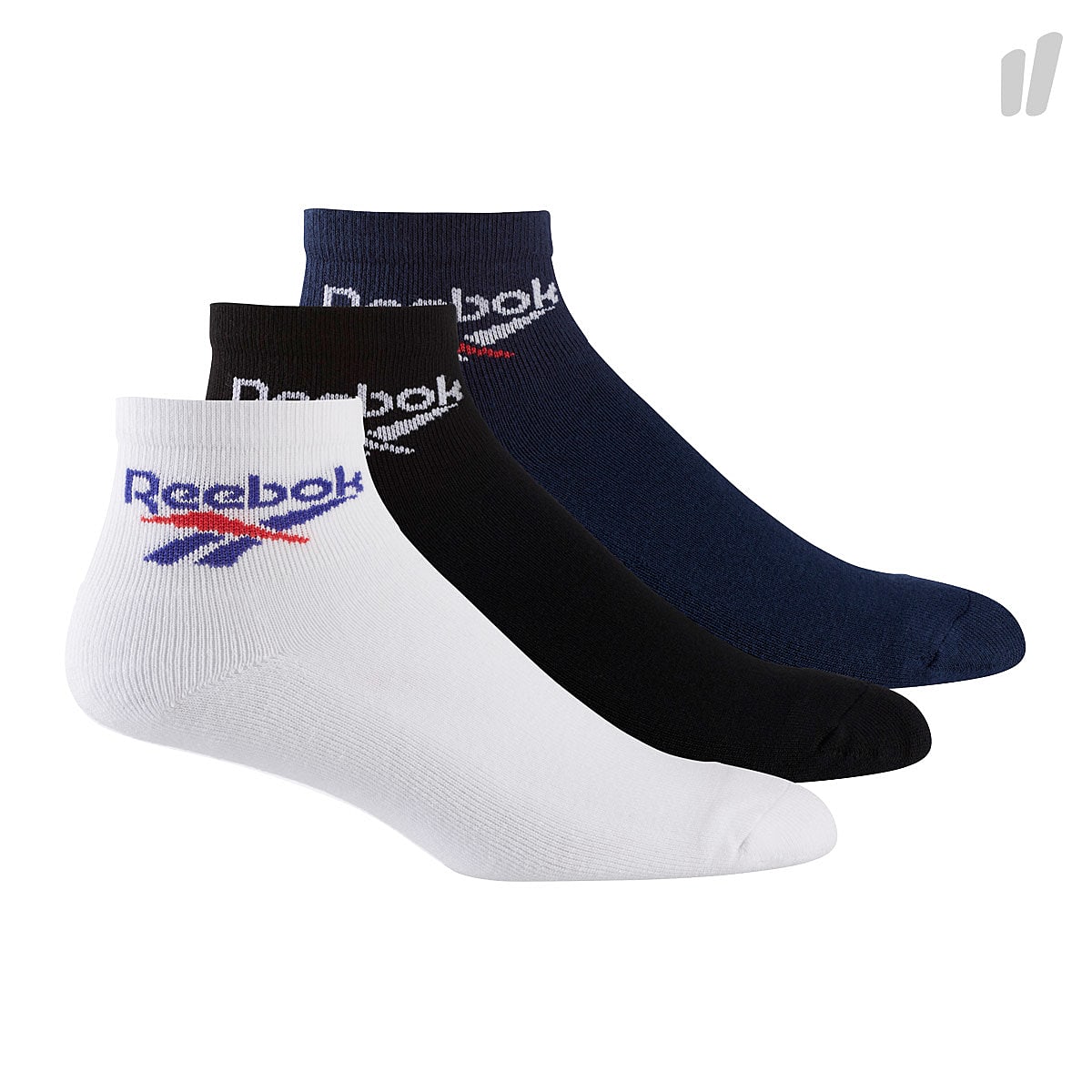 Reebok classic lost & found socks Black-Collegiate Navy-White Socks BQ2225 | Overkill