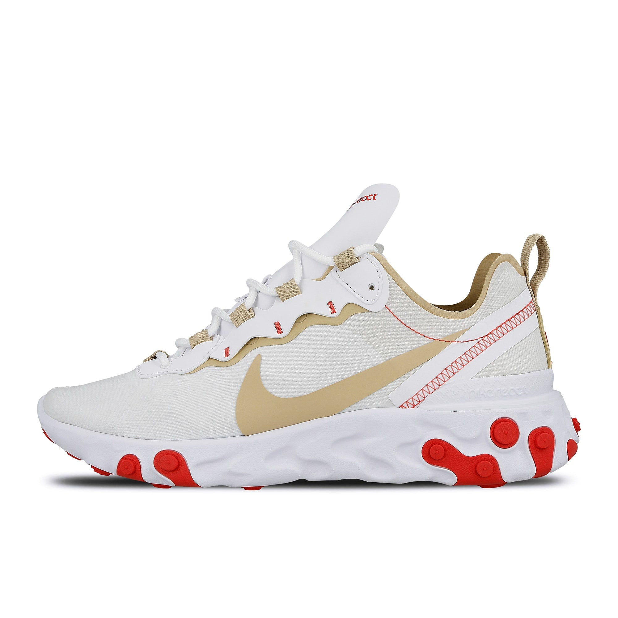 Nike wmns react element 55 White-Desert Ore - White Ember Glow Sneakers BQ2728 101 | Overkill