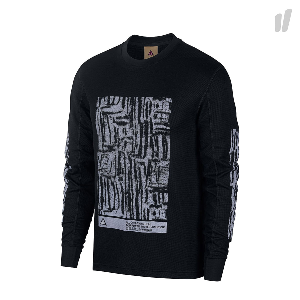 Nike ACG Longsleeve Waffle Top Black Longsleeves BQ3450 010 | Overkill
