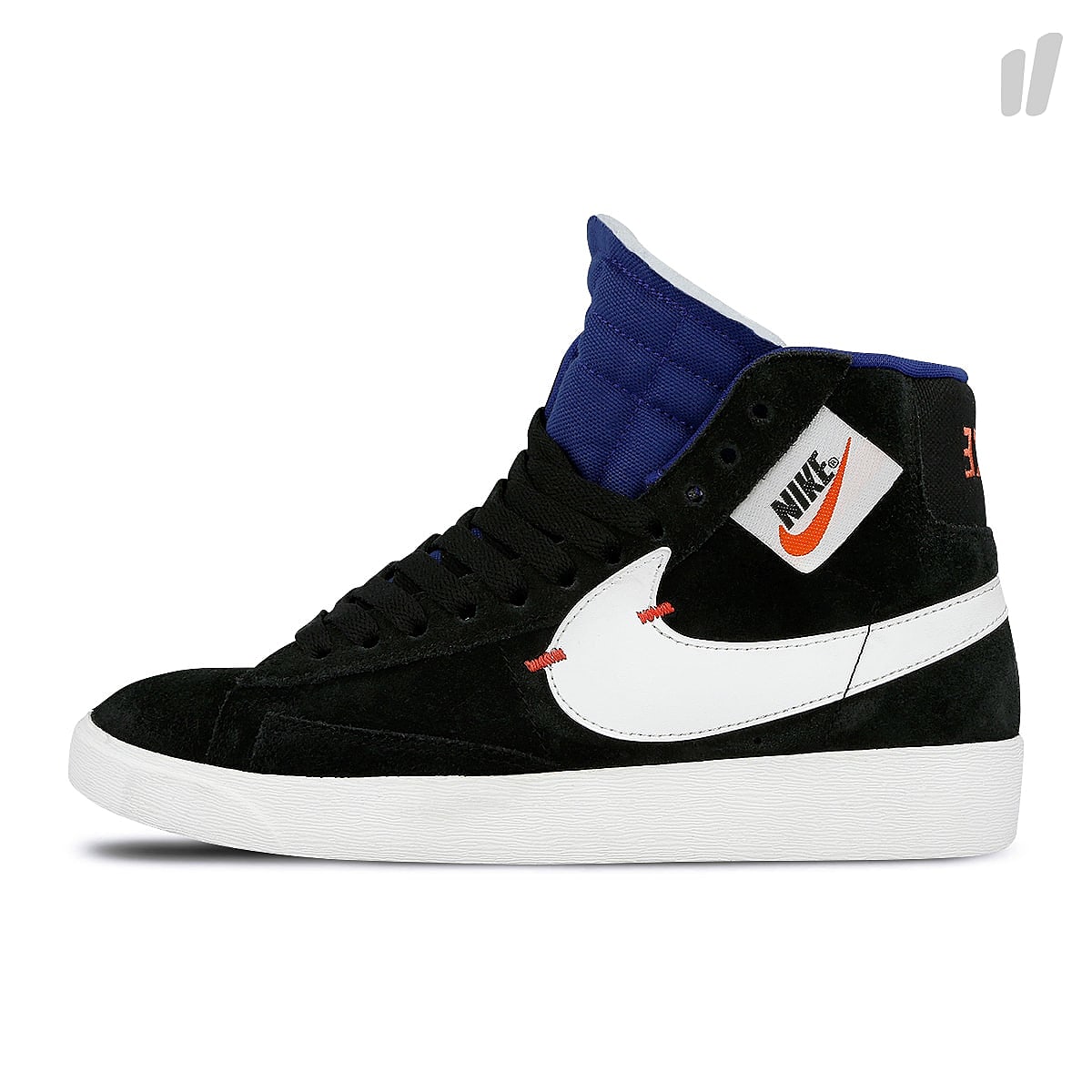 Nike wmns blazer mid rebel Black-Summit White - Deep Royal Blue Mid Top Sneakers BQ4022 005 | Overkill