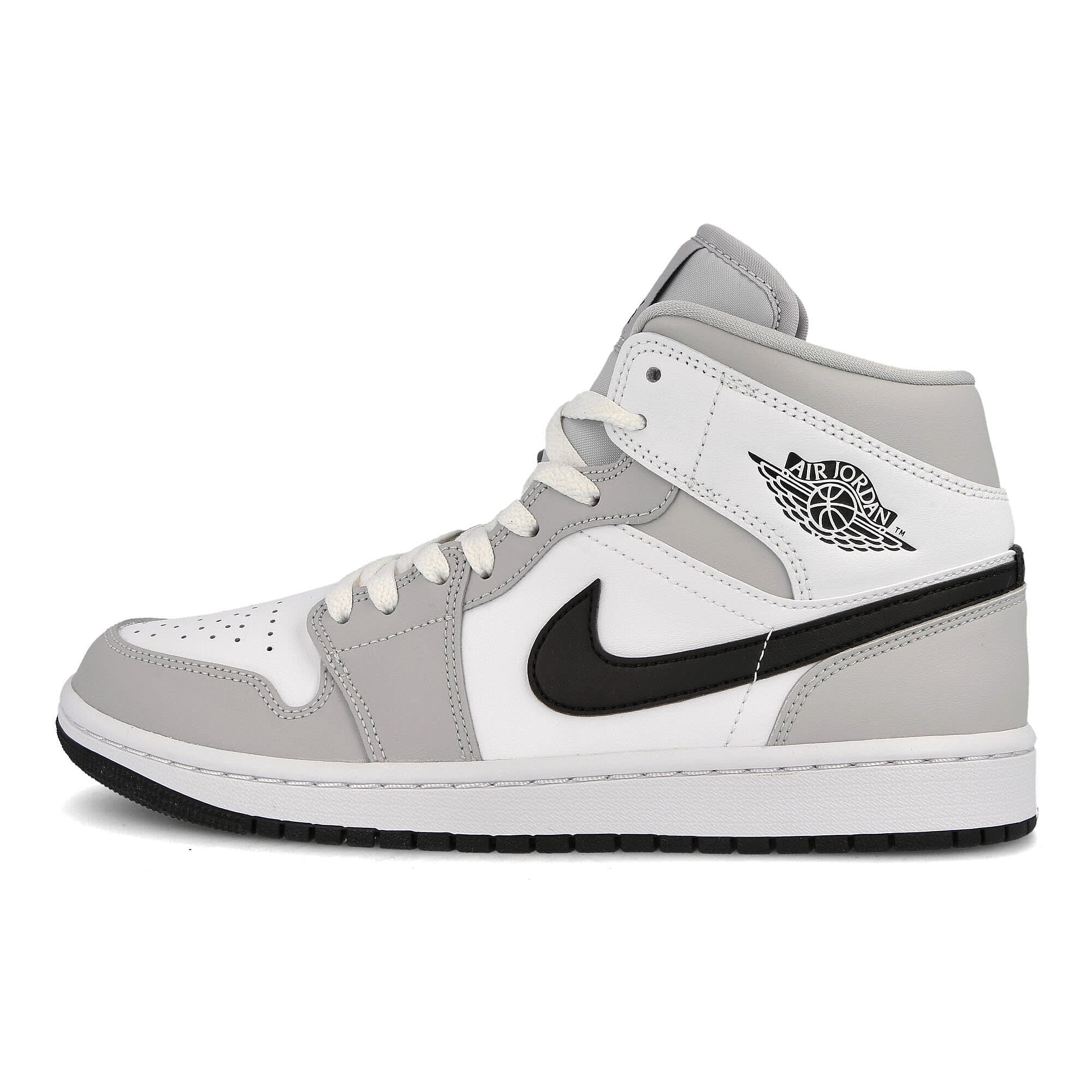 Jordan Wmns Air Jordan 1 Mid Grey Fog / Black - White BQ6472 015 | Overkill