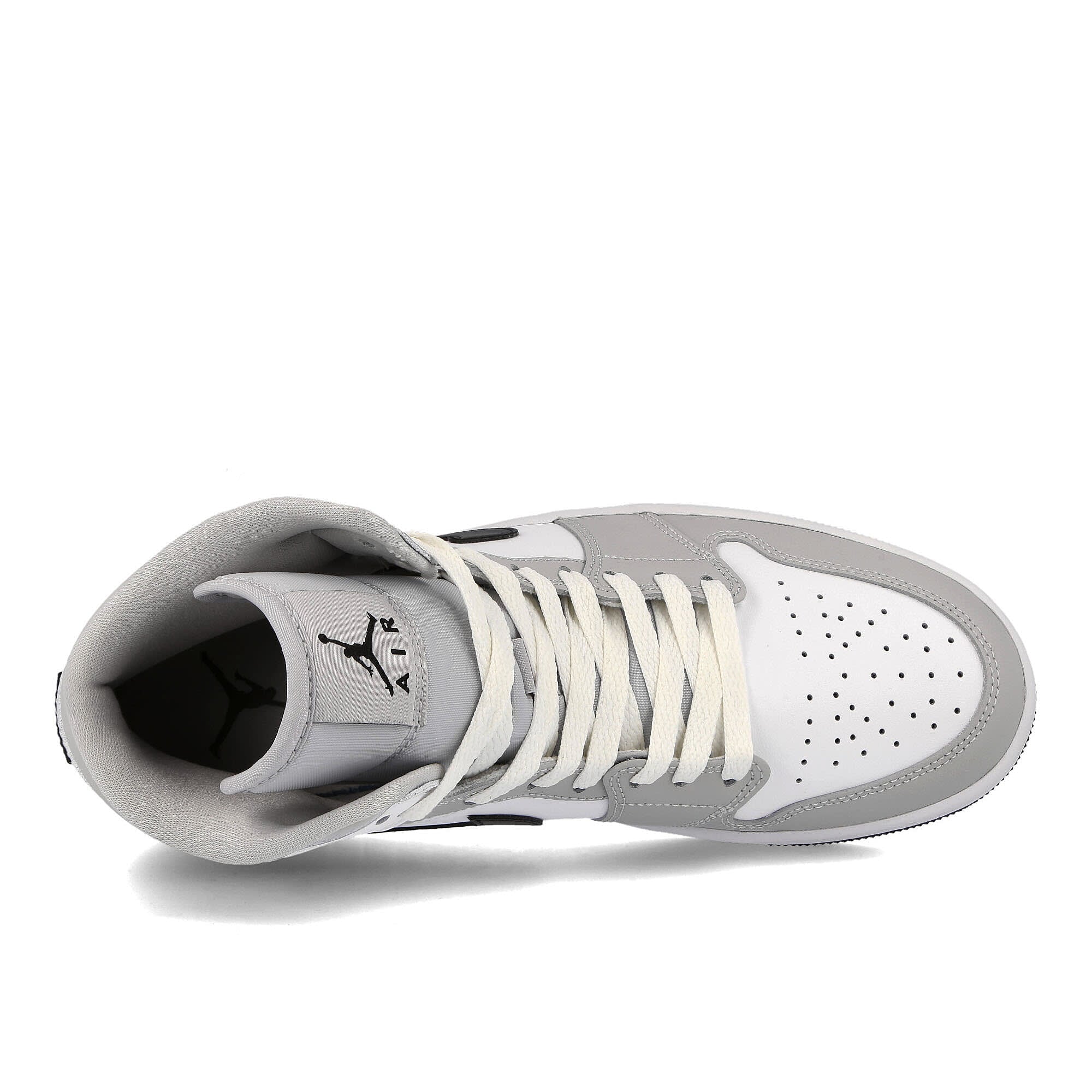 Jordan Wmns Air Jordan 1 Mid Grey Fog / Black - White Detail view 1 | Overkill