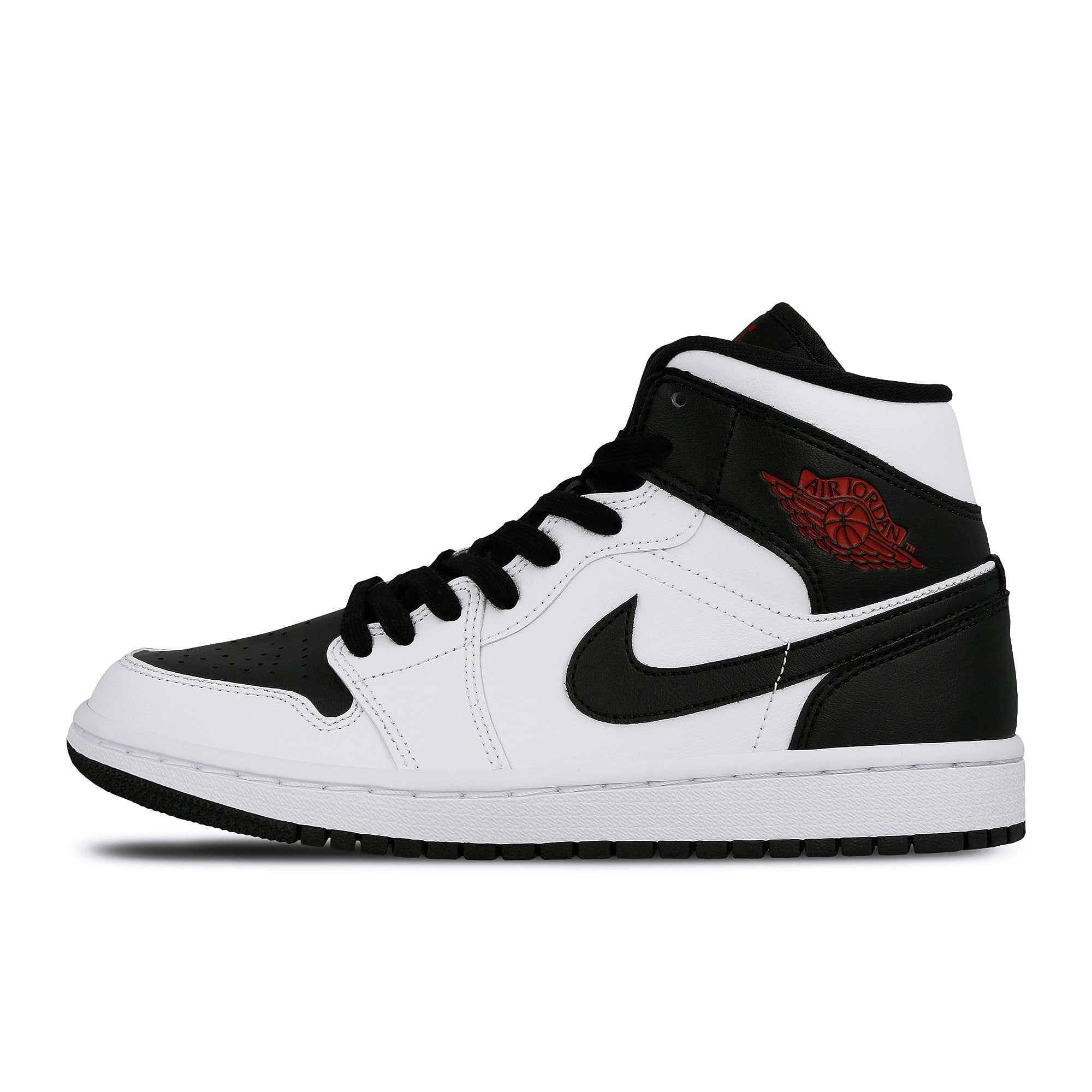 Jordan Wmns Air Jordan 1 Mid White / Gym Red - Black Sneakers BQ6472 101 | Overkill
