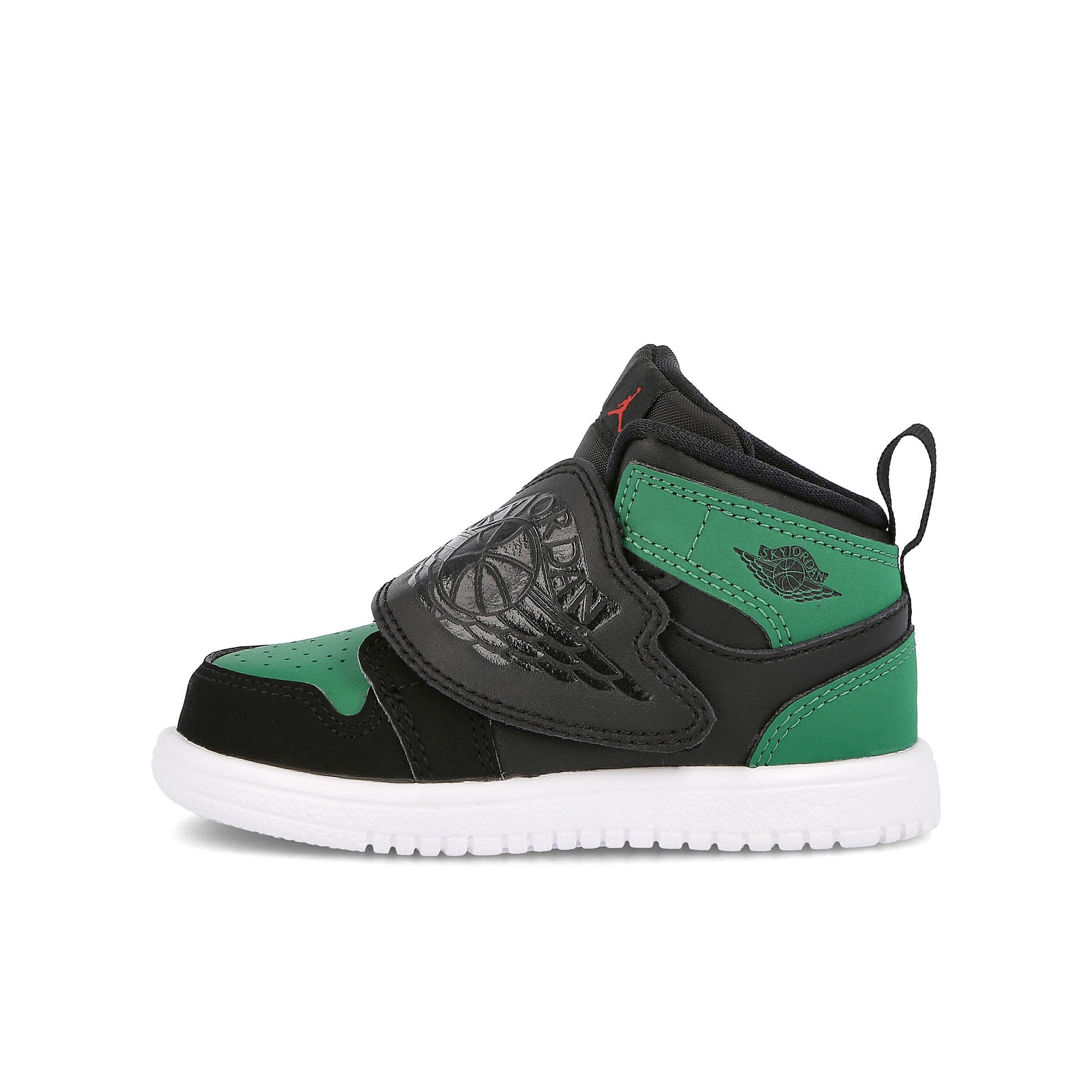 Jordan Sky Air Jordan 1 TD Black-Black - Pine Green - Gym Red Sneakers BQ7196 003 | Overkill