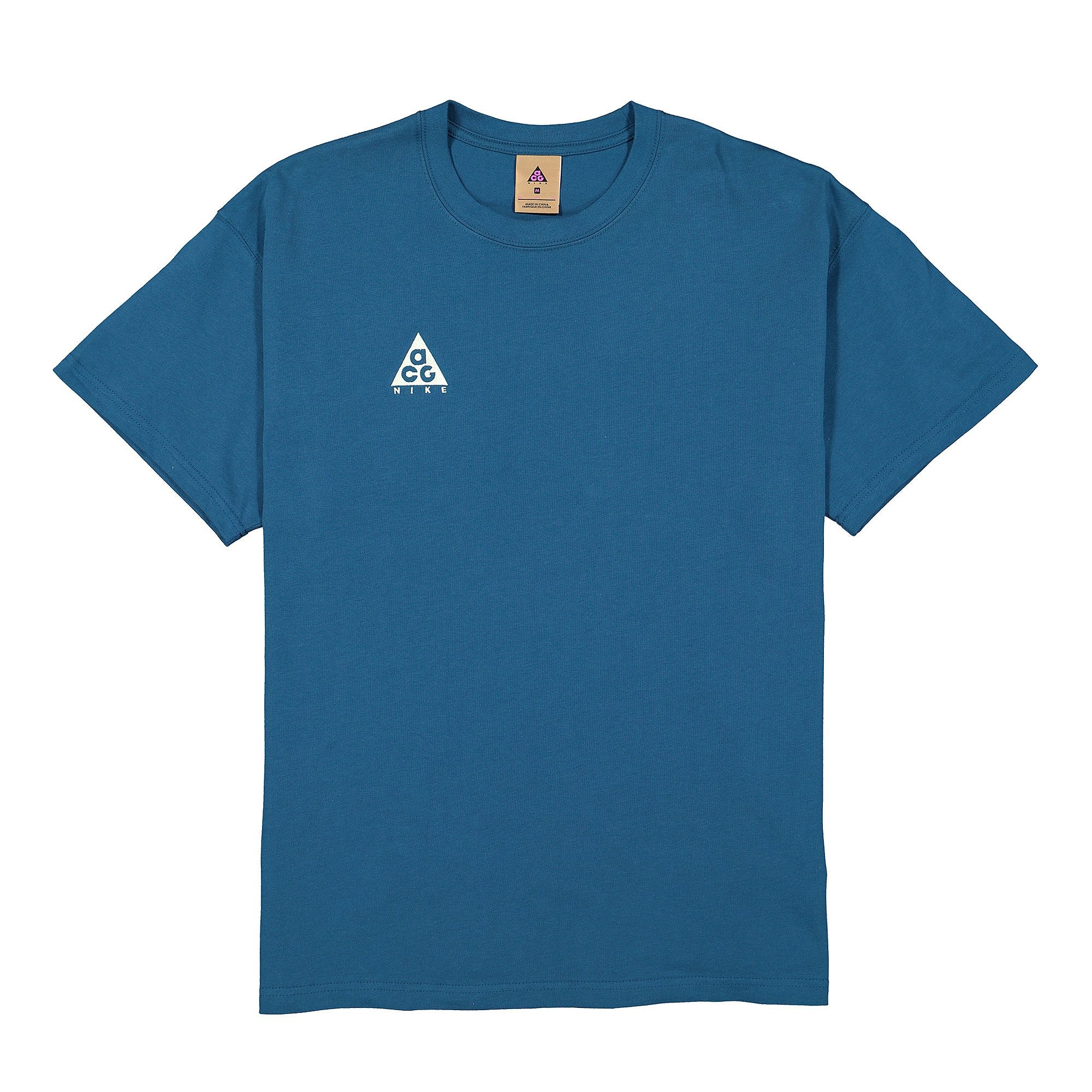 Nike NRG ACG SS Tee Logo Blue Force / Barely Volt T-Shirts BQ7342 474 | Overkill