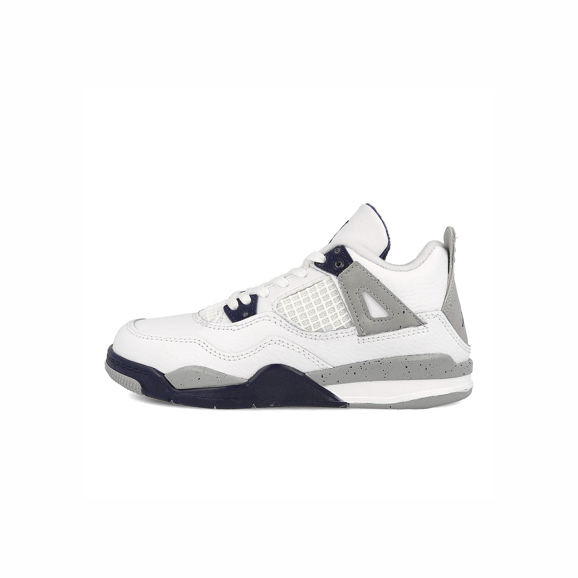 Jordan Air Jordan 4 Retro PS White / Midnight Navy - Light Smoke Grey Mid Top Sneakers BQ7669 140 | Overkill