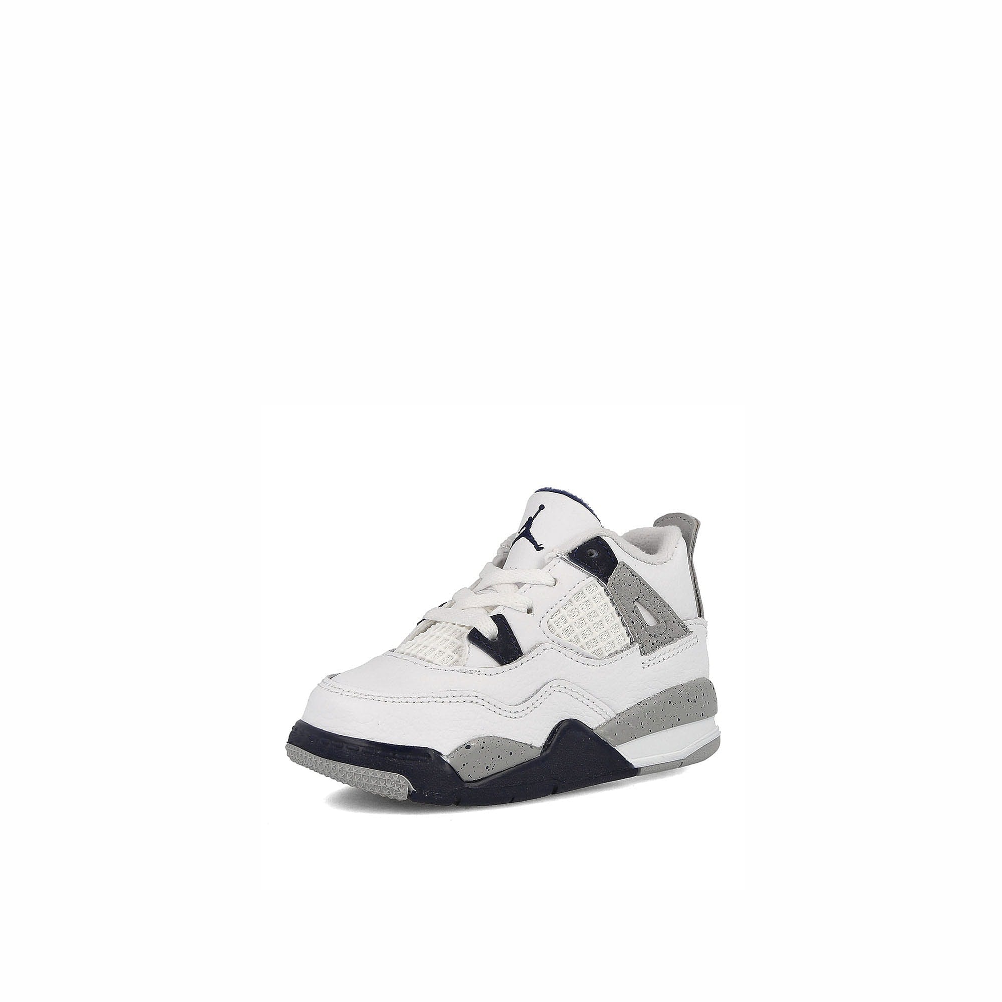 Jordan Air Jordan 4 Retro TD White / Midnight Navy - Light Smoke Grey Low Top Sneakers Detailfoto | Overkill