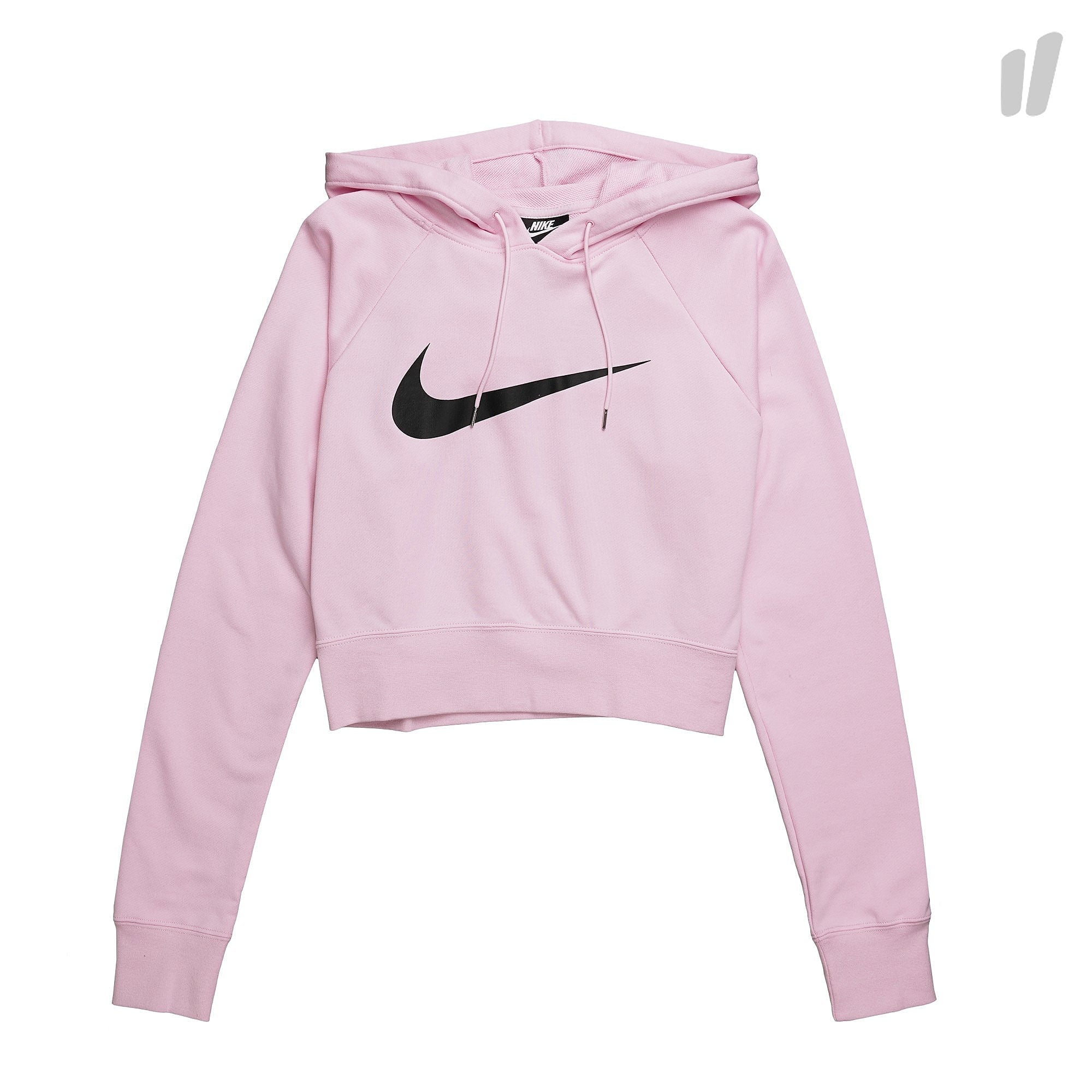 Nike Wmns Swoosh French Terry Hoodie Pink Foam / Black Hoodies BQ9754 663 | Overkill