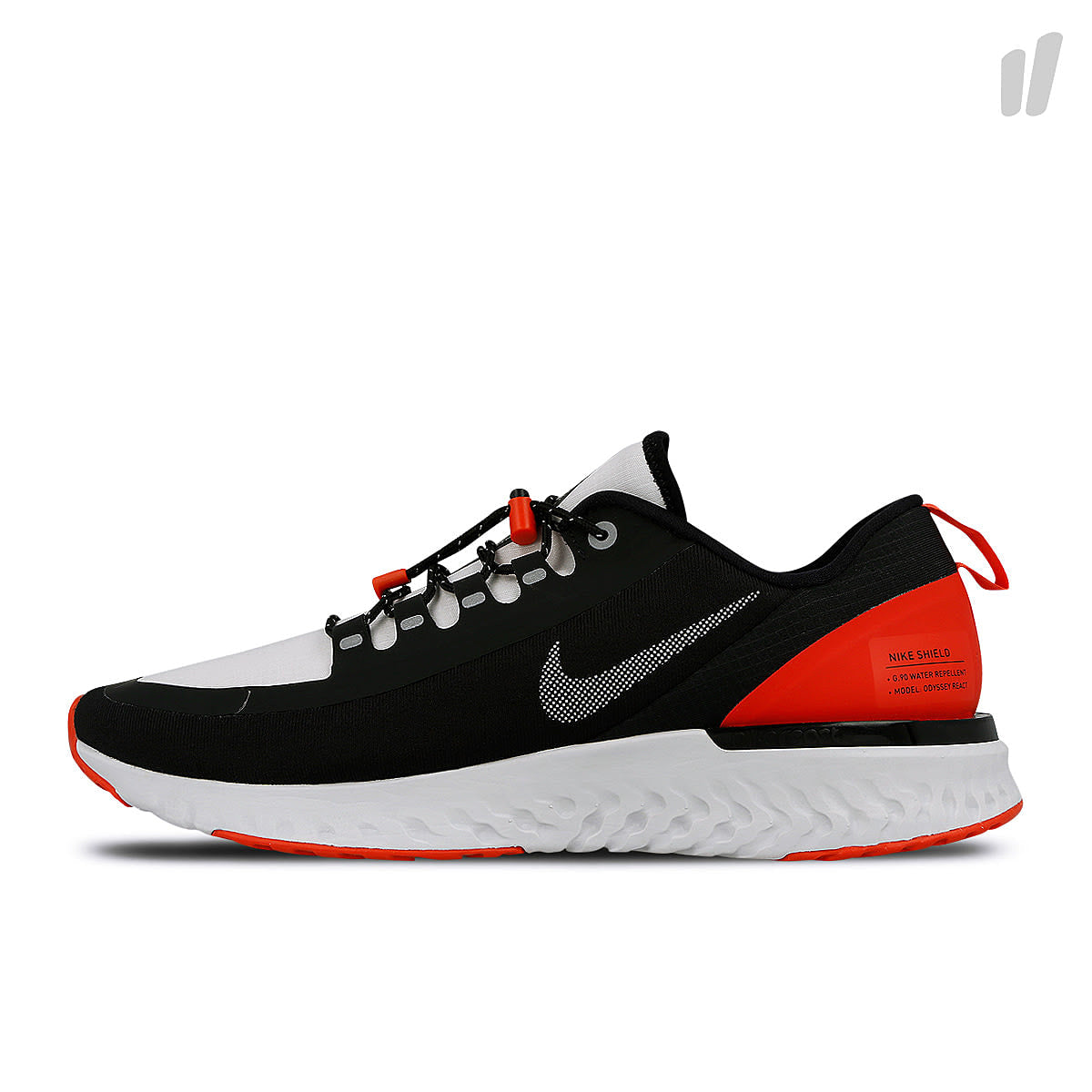 Nike odyssey react shield energy Black / Reflect Silver - Habanero Red Sneakers BQ9780 006 | Overkill