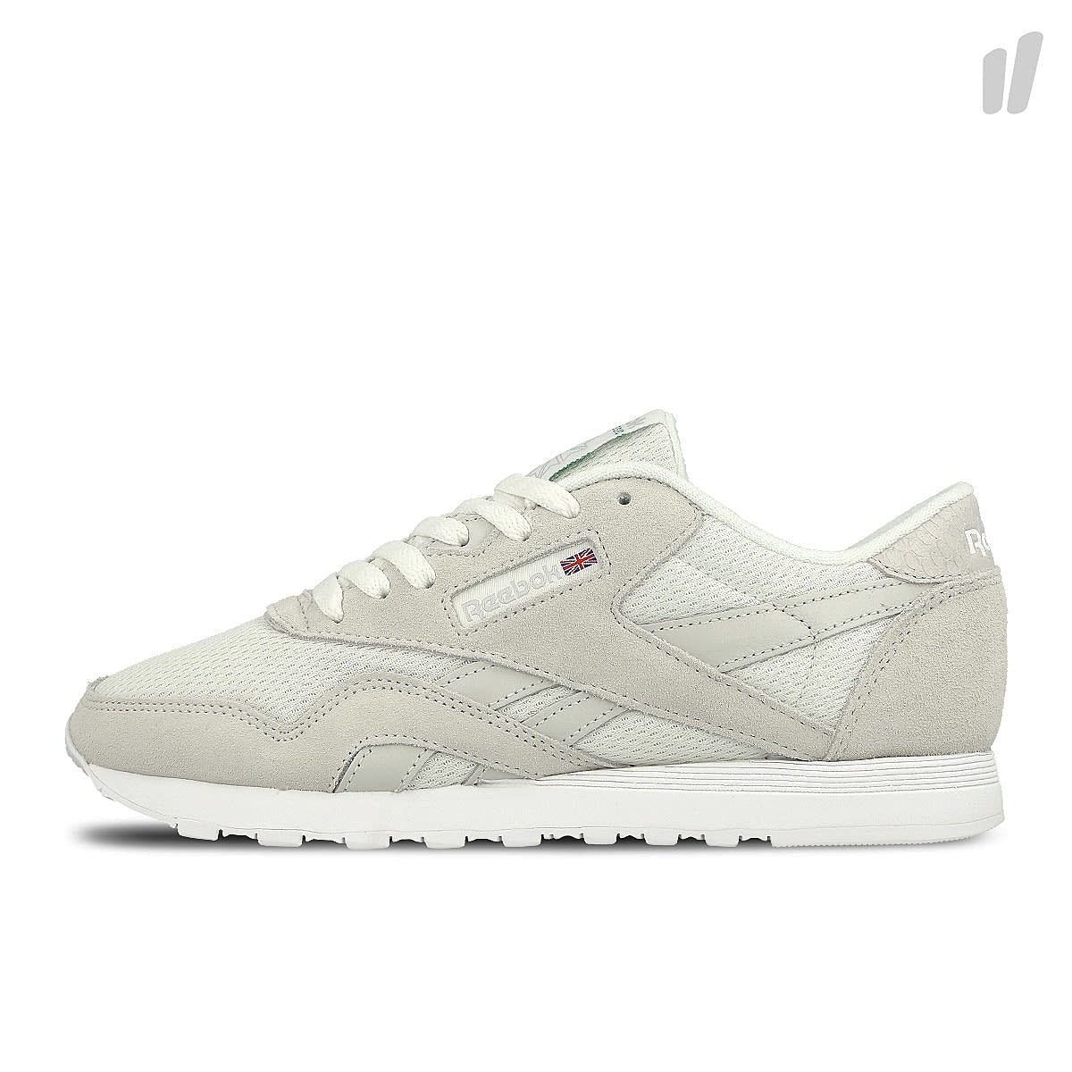 Reebok wmns classic nylon fbt Chalk / White / Grey / Green / Flash Sneakers BS6054 | Overkill