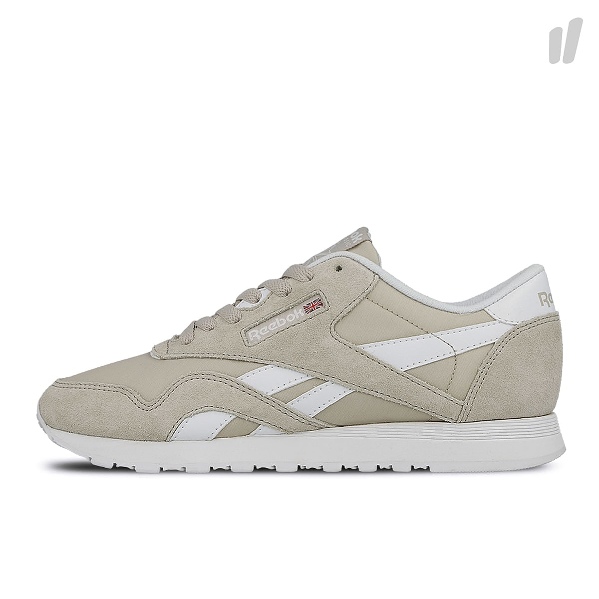 Reebok wmns classic nylon neutrals Sandstone White Sneakers BS9379 | Overkill