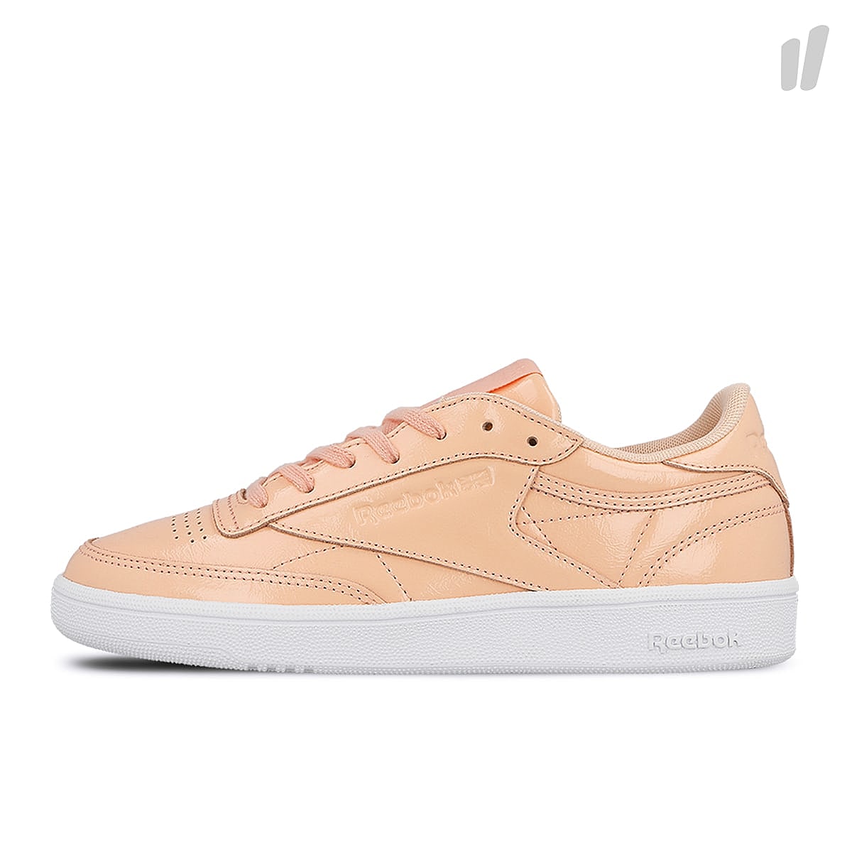 Reebok wmns club c 85 patent Desert Dust / White Sneakers BS9778 | Overkill