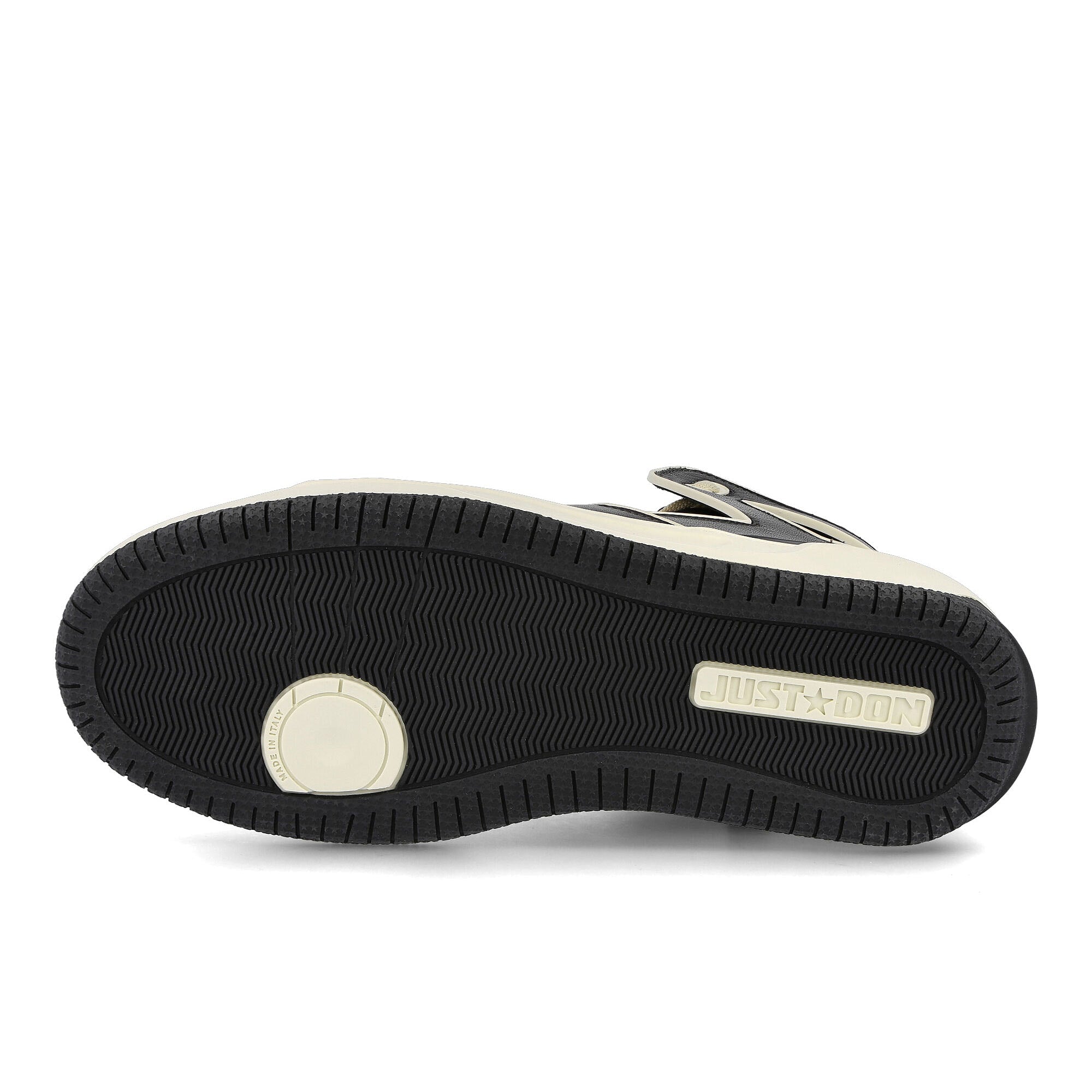 Just Don basketball courtside hi Black-Cream Sneakers Detail View 1 | Overkill
