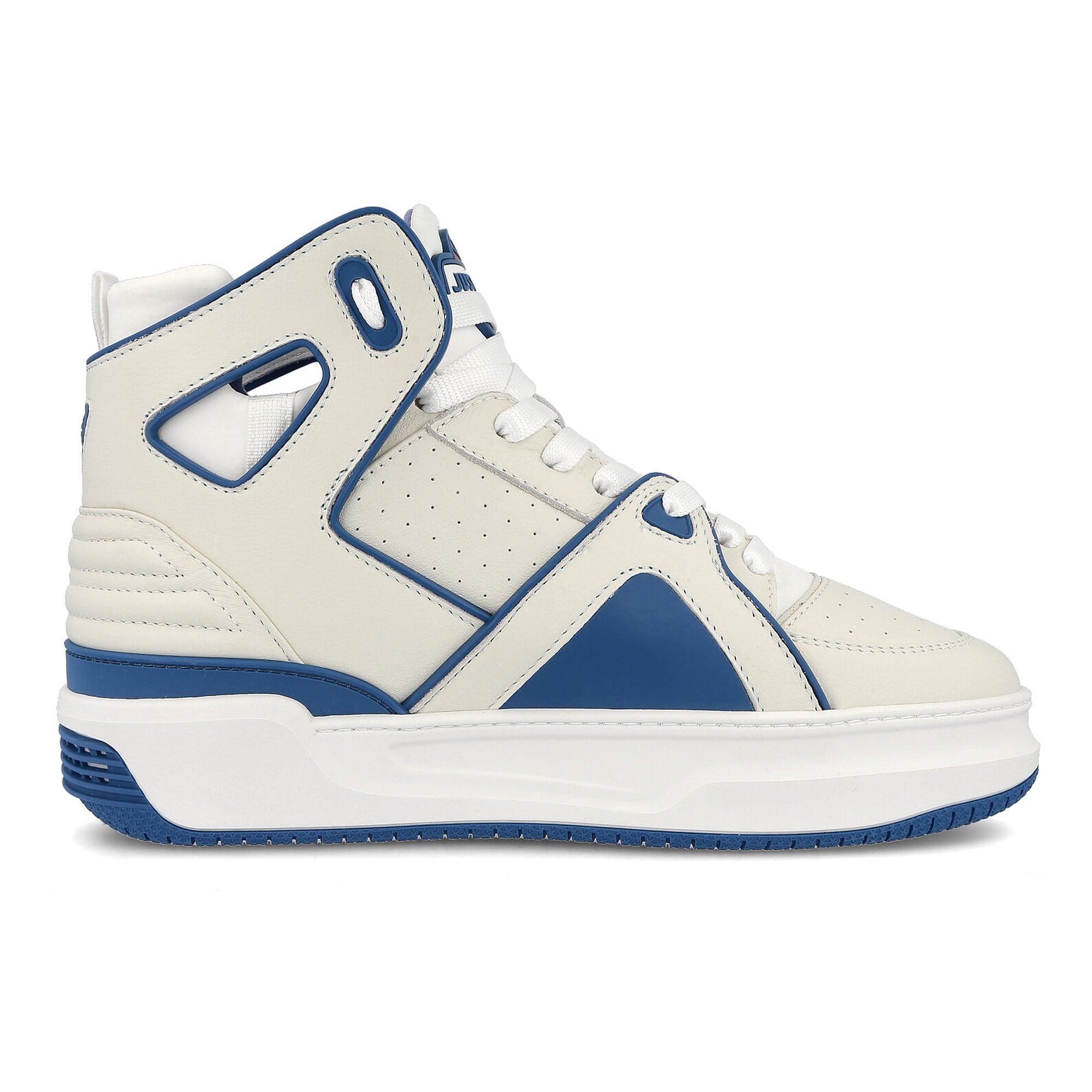 Just Don basketball courtside hi White-Teal Sneakers Silhouette | Overkill