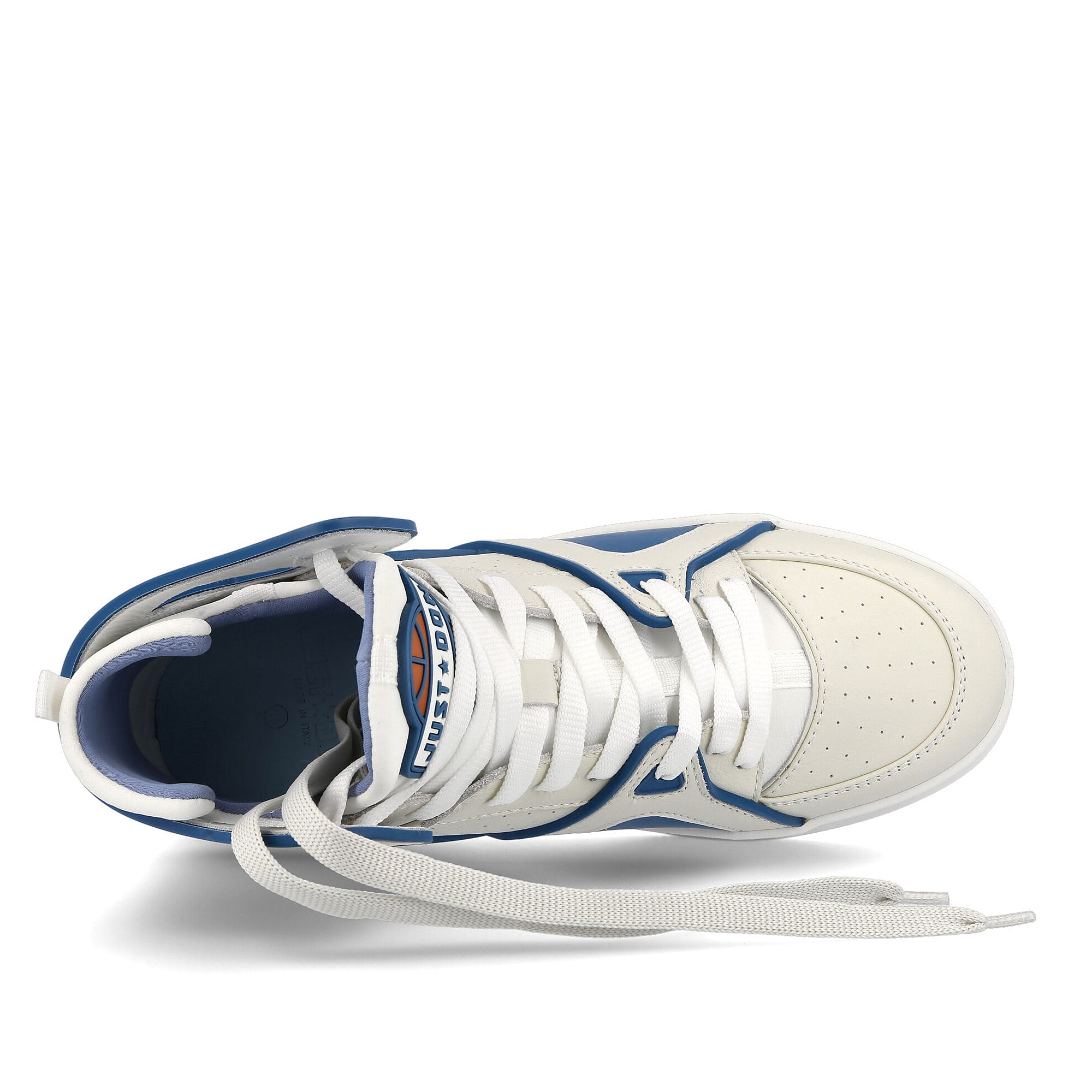 Just Don basketball courtside hi White-Teal Sneakers Detailfoto | Overkill