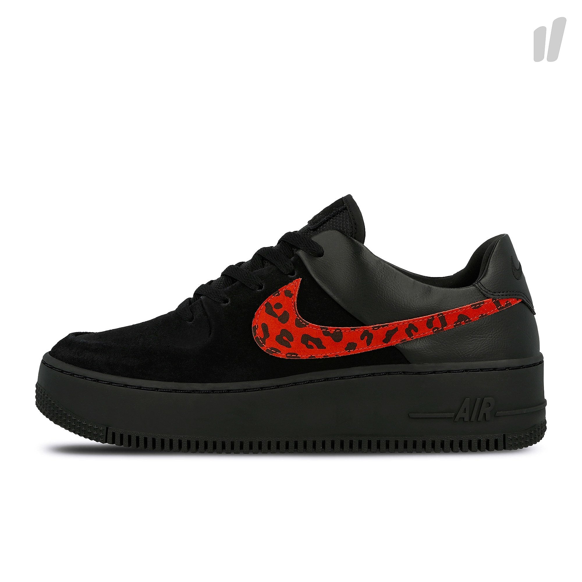 Nike wmns air force 1 sage low premium Black-Habanero Red - Racer Blue Low Top Sneakers BV1979 001 | Overkill