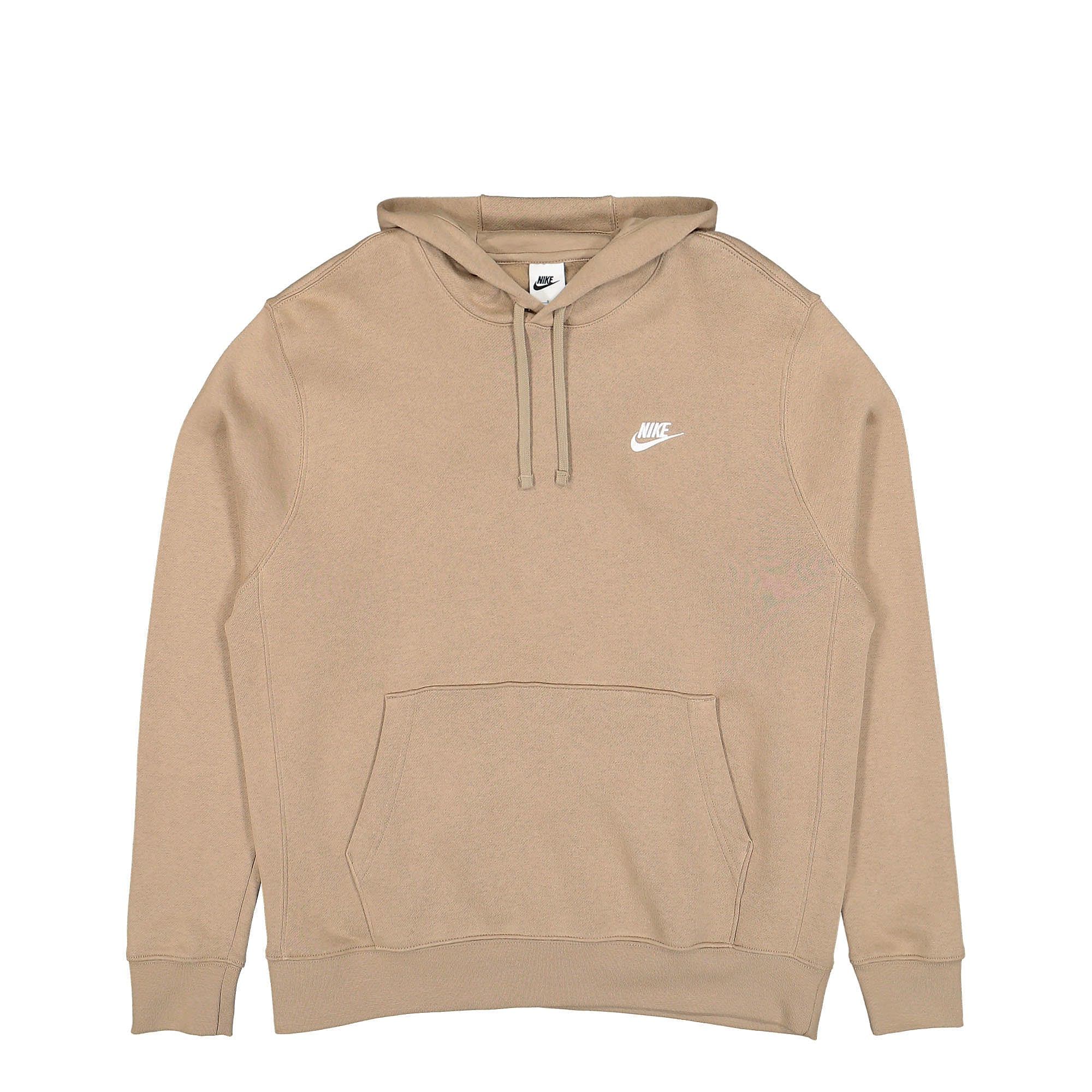 Nike NSW Club Fleece Hoodie Khaki / Khaki / White Hoodies BV2654 247 | Overkill