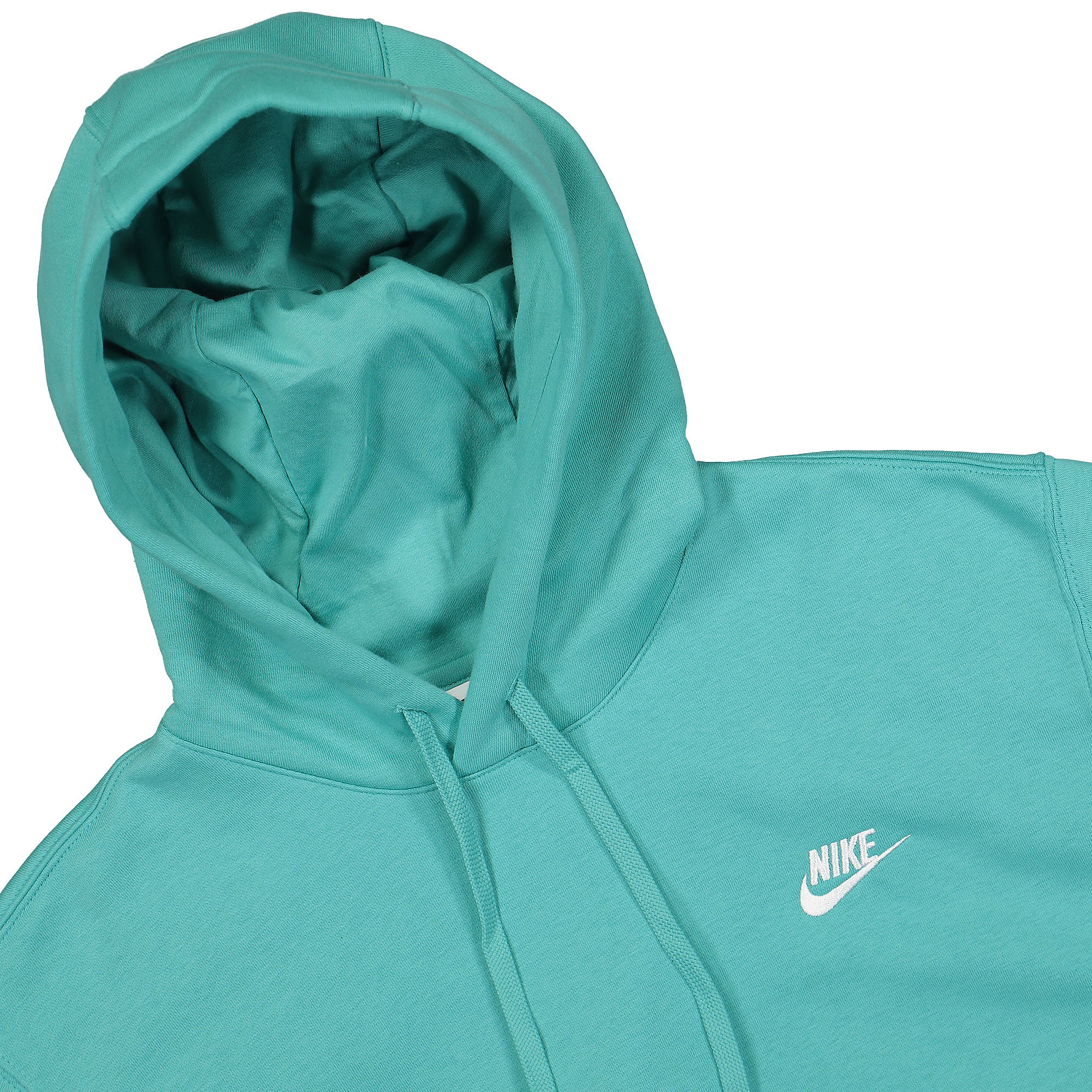 Nike NSW Club Fleece Hoodie Washed Teal / Washed Teal / White Hoodies Close-up | Overkill