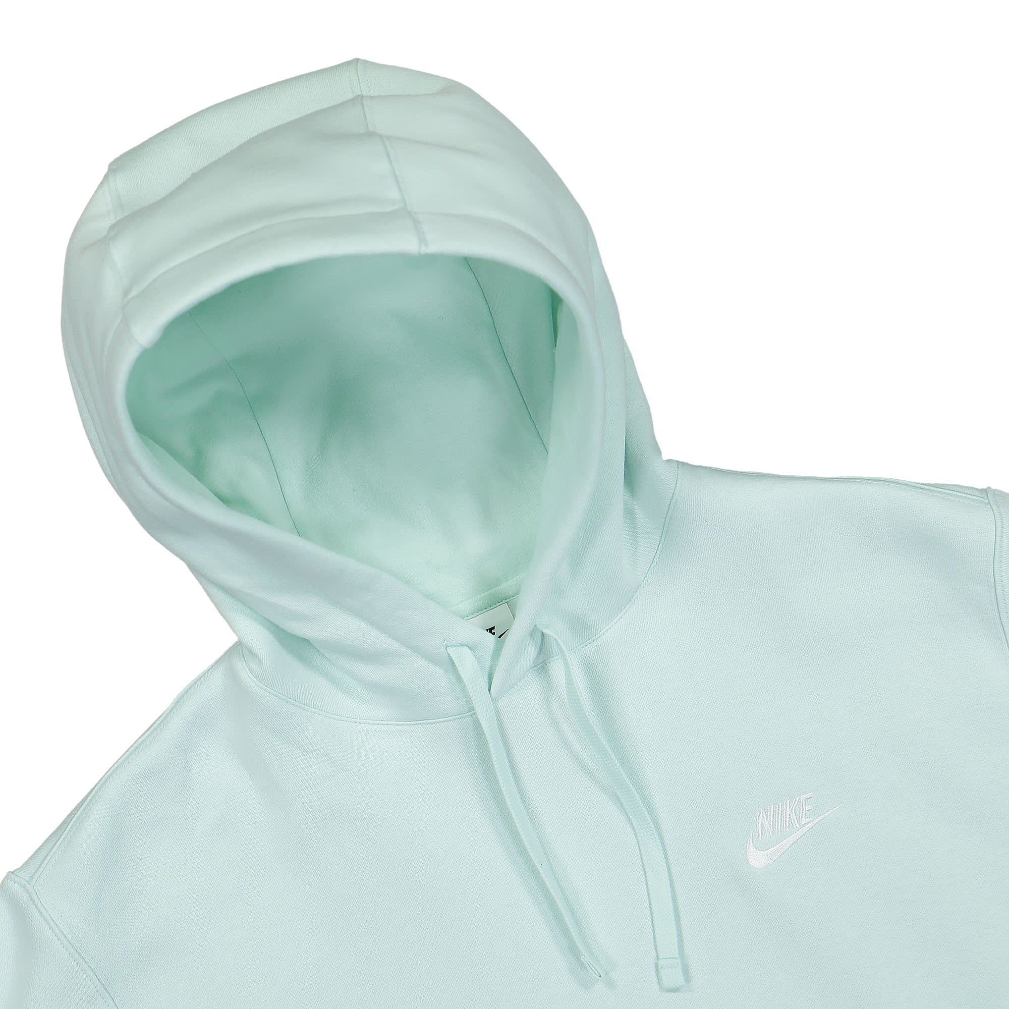 Nike NSW Club Fleece Hoodie Barely Green / Barely Green / White Hoodies Close-up | Overkill
